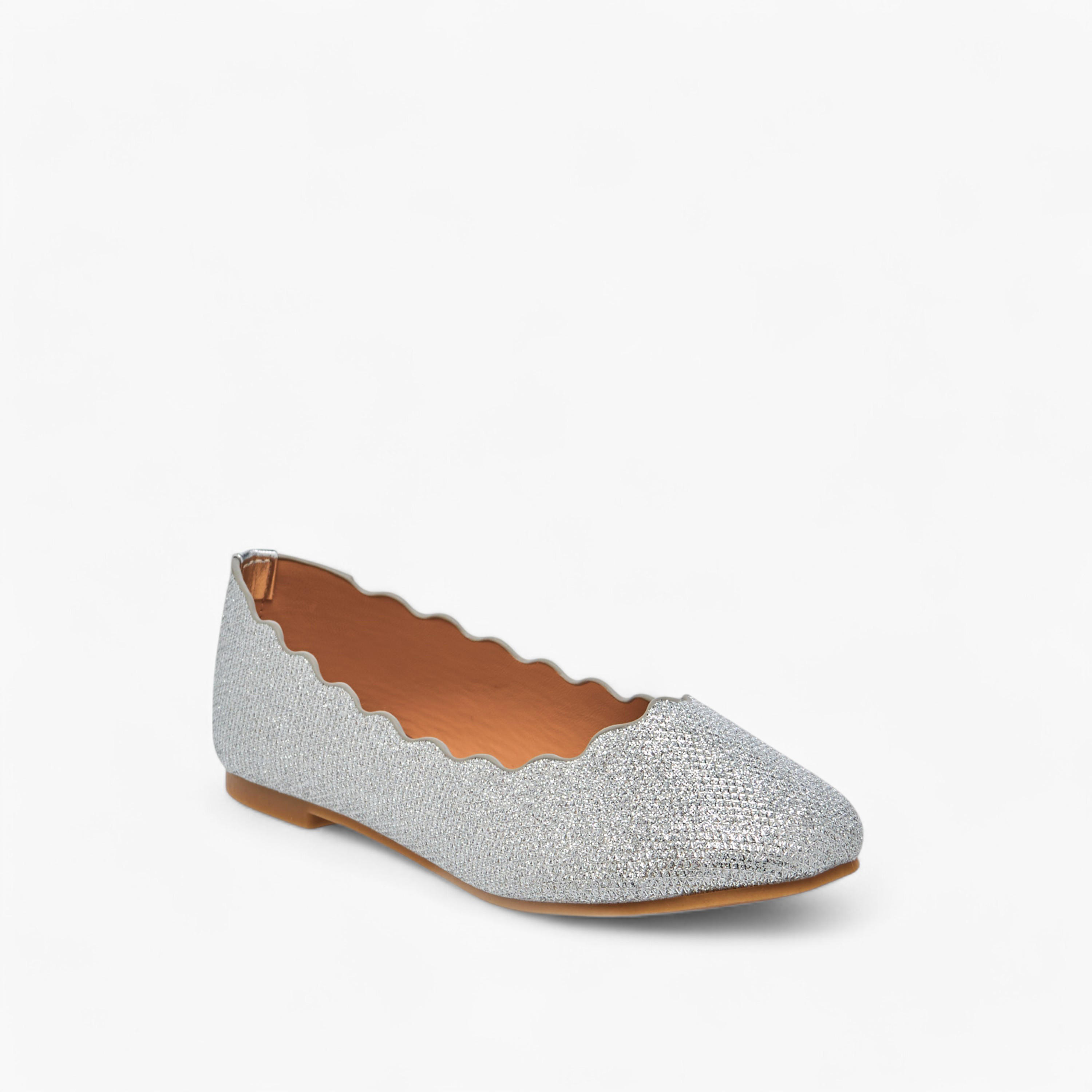 Little Missy Embellished Slip-On Ballerina Shoes with Scallop Detail-girls-shoes-ballerinas-image-2
