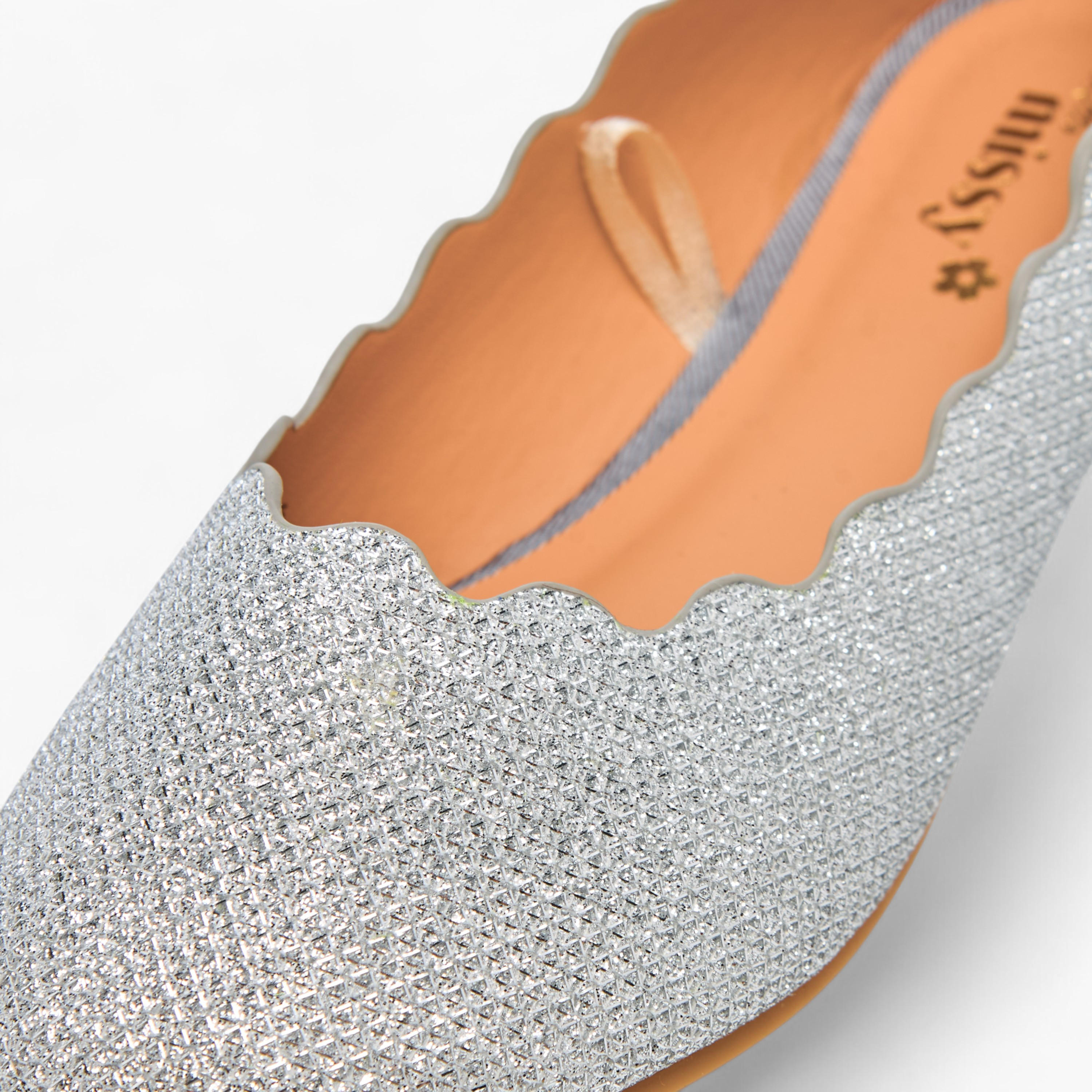 Little Missy Embellished Slip-On Ballerina Shoes with Scallop Detail-girls-shoes-ballerinas-image-5