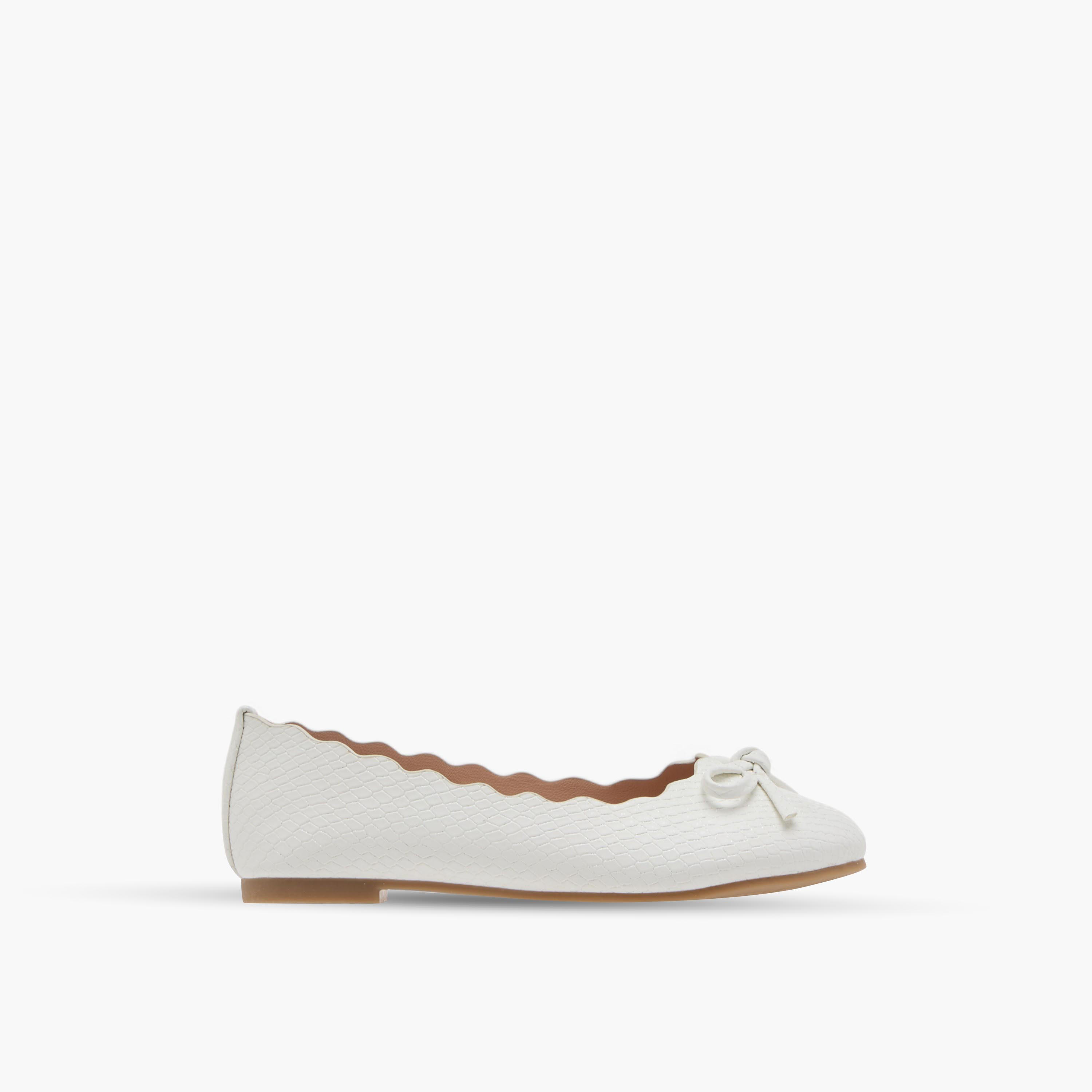 Little Missy Bow Accent Slip-On Ballerina Shoes with Scallop Detail-girls-shoes-ballerinas-image-3
