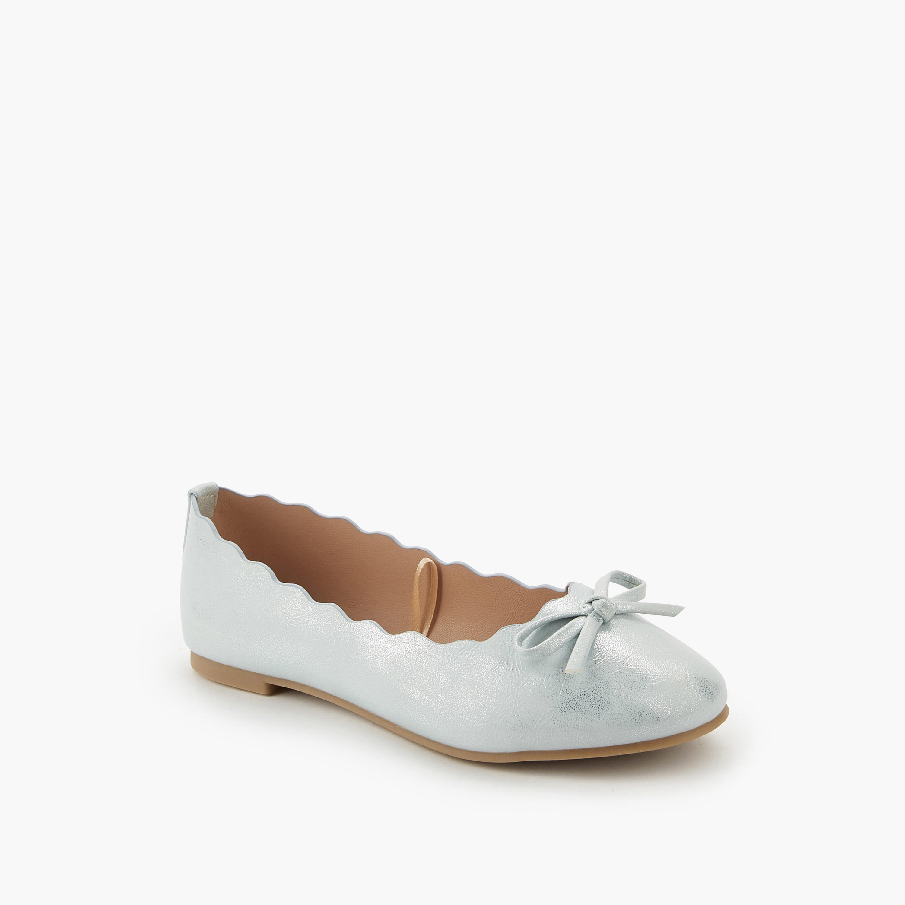Little Missy Girls Scallop Trim Ballerina Shoes-girls-shoes-ballerinas-image-3