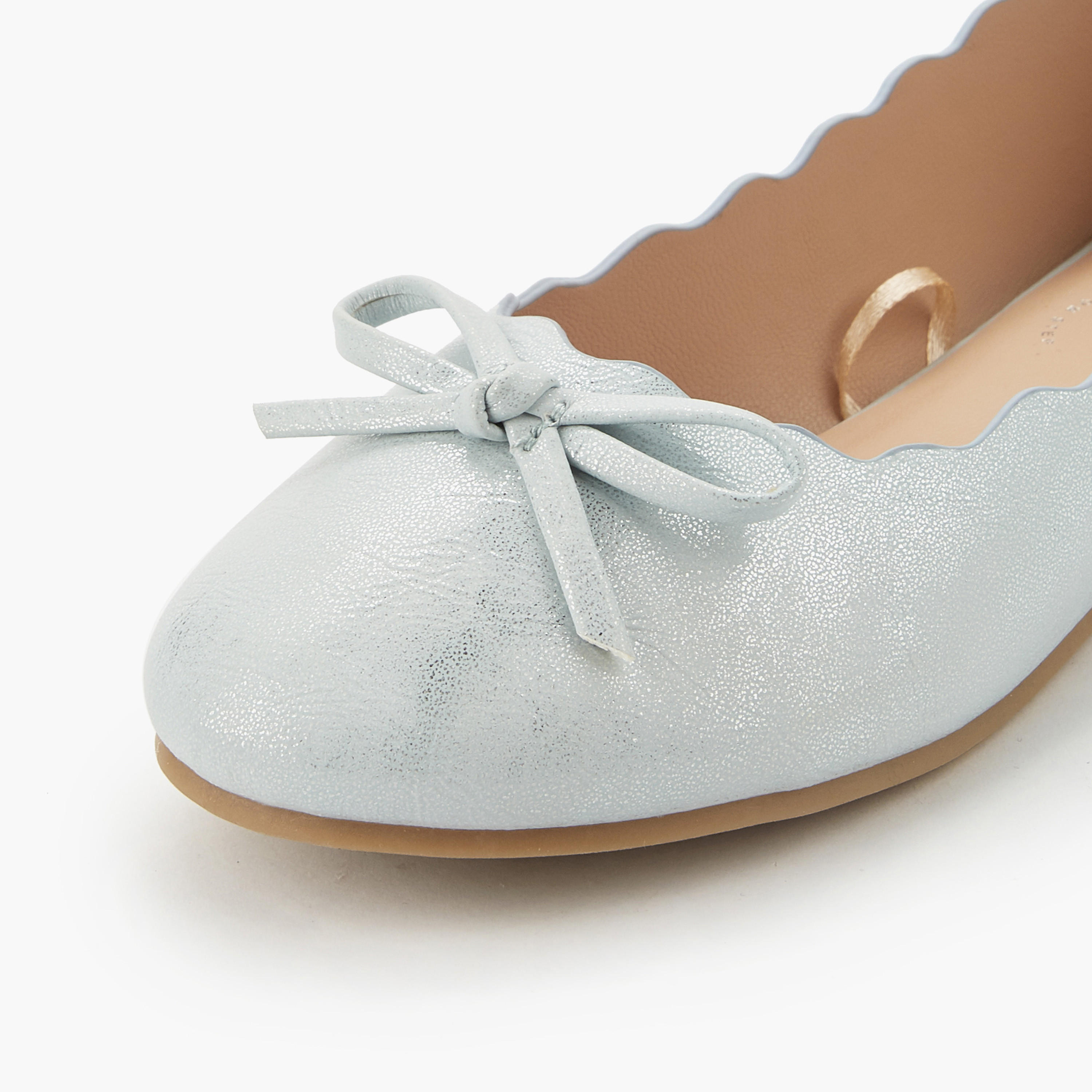 Little Missy Girls Scallop Trim Ballerina Shoes-girls-shoes-ballerinas-image-4