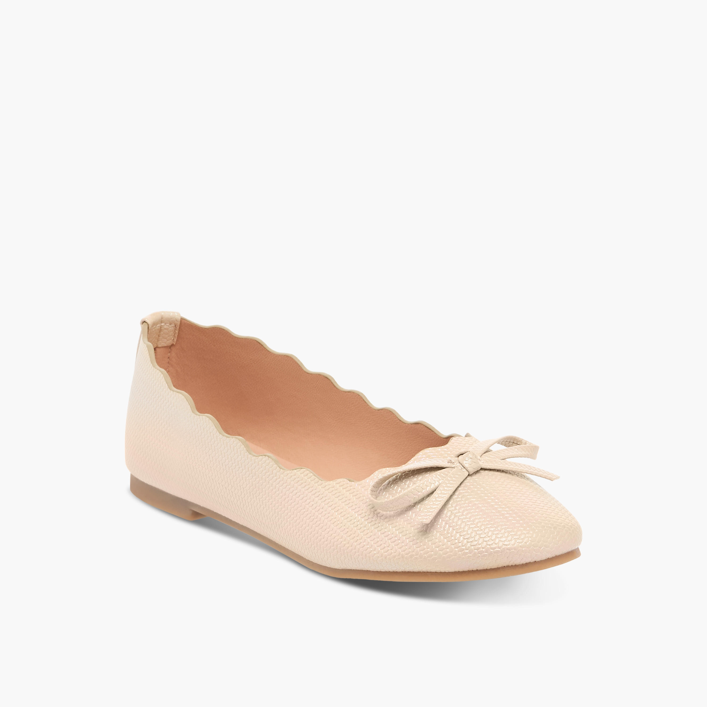 Little Missy Bow Embellished Slip-On Ballerina Shoes-girls-shoes-ballerinas-image-2