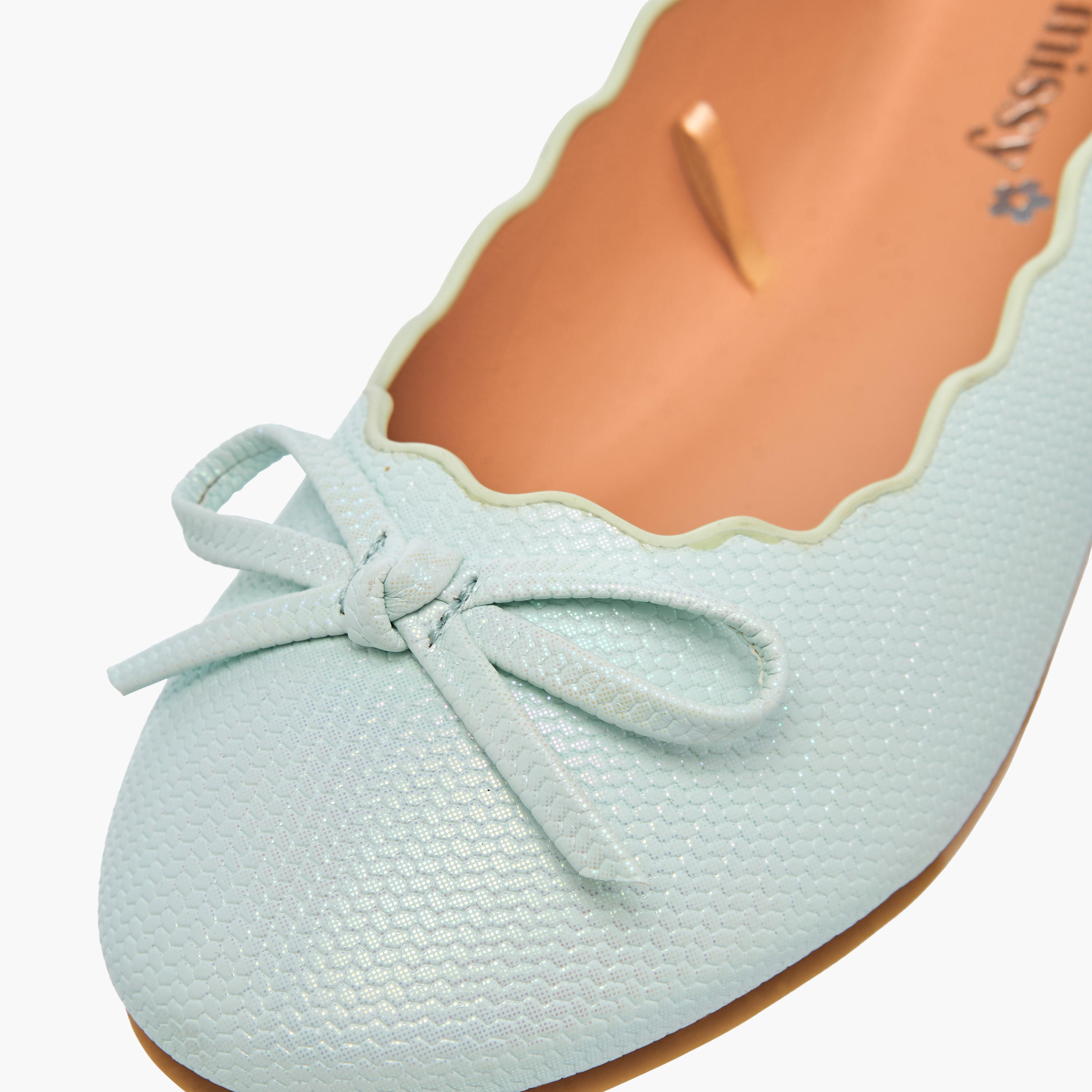 Little Missy Bow Embellished Slip-On Ballerina Shoes-girls-shoes-ballerinas-image-5
