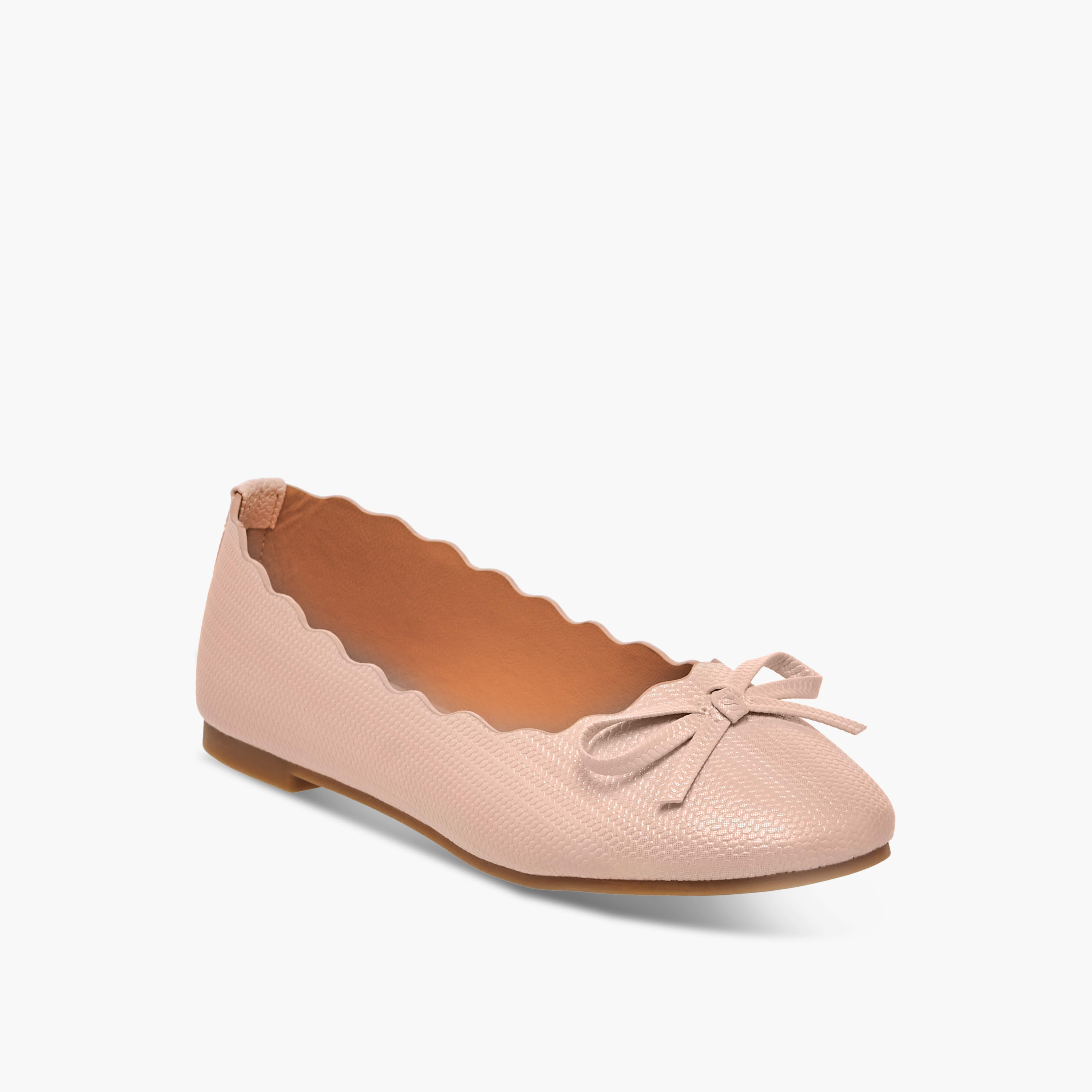 Little Missy Bow Embellished Slip-On Ballerina Shoes-girls-shoes-ballerinas-image-2