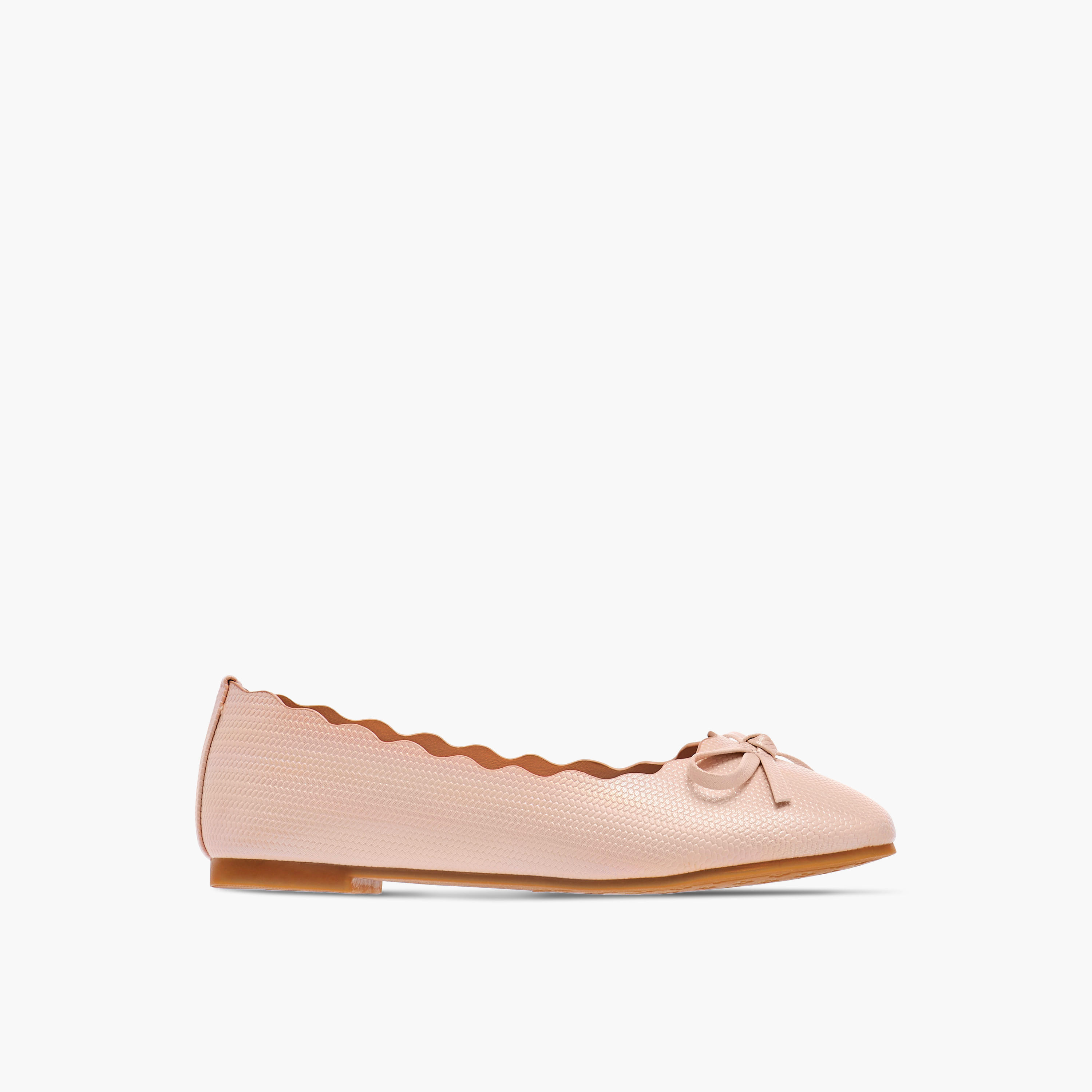 Little Missy Bow Embellished Slip-On Ballerina Shoes-girls-shoes-ballerinas-image-3