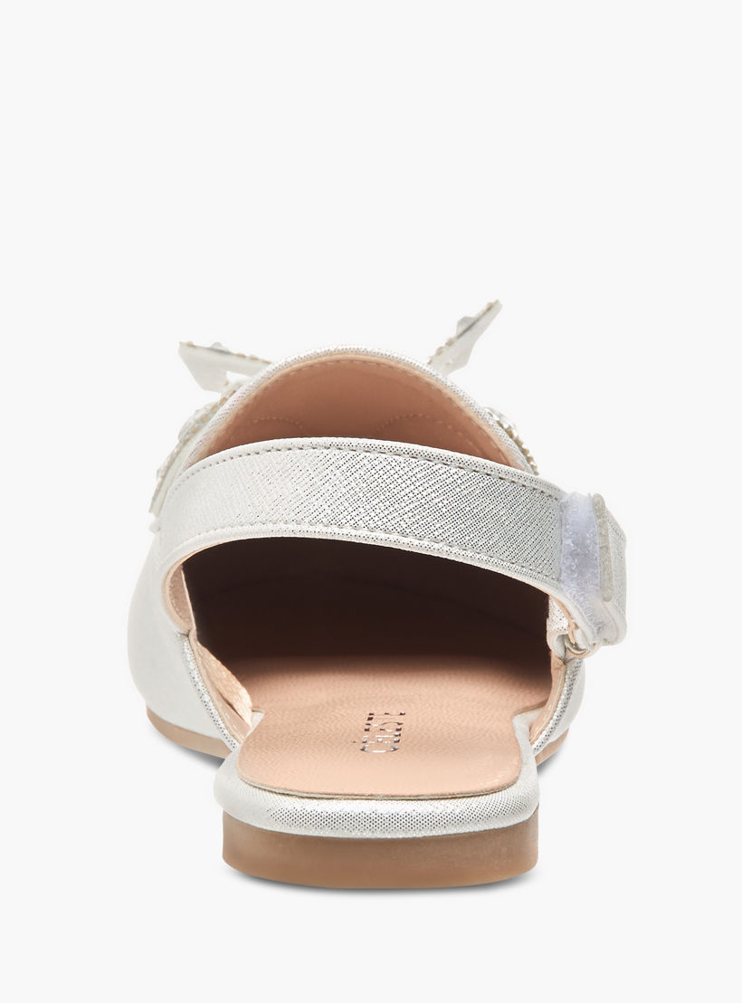 Celeste Girls' Embellished Slingback Ballerina Shoes with Hook and Loop Closure-girls-shoes-sandals-image-4