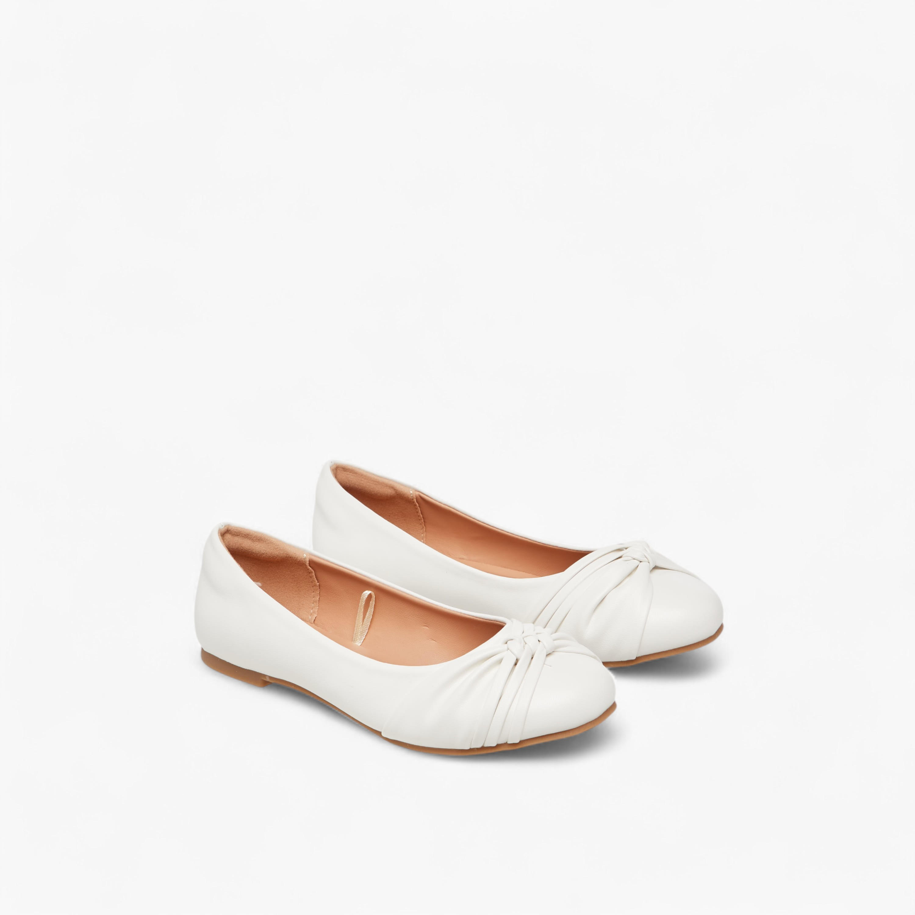 Little Missy Knot Accent Slip-On Ballerina Shoes-girls-shoes-ballerinas-image-1