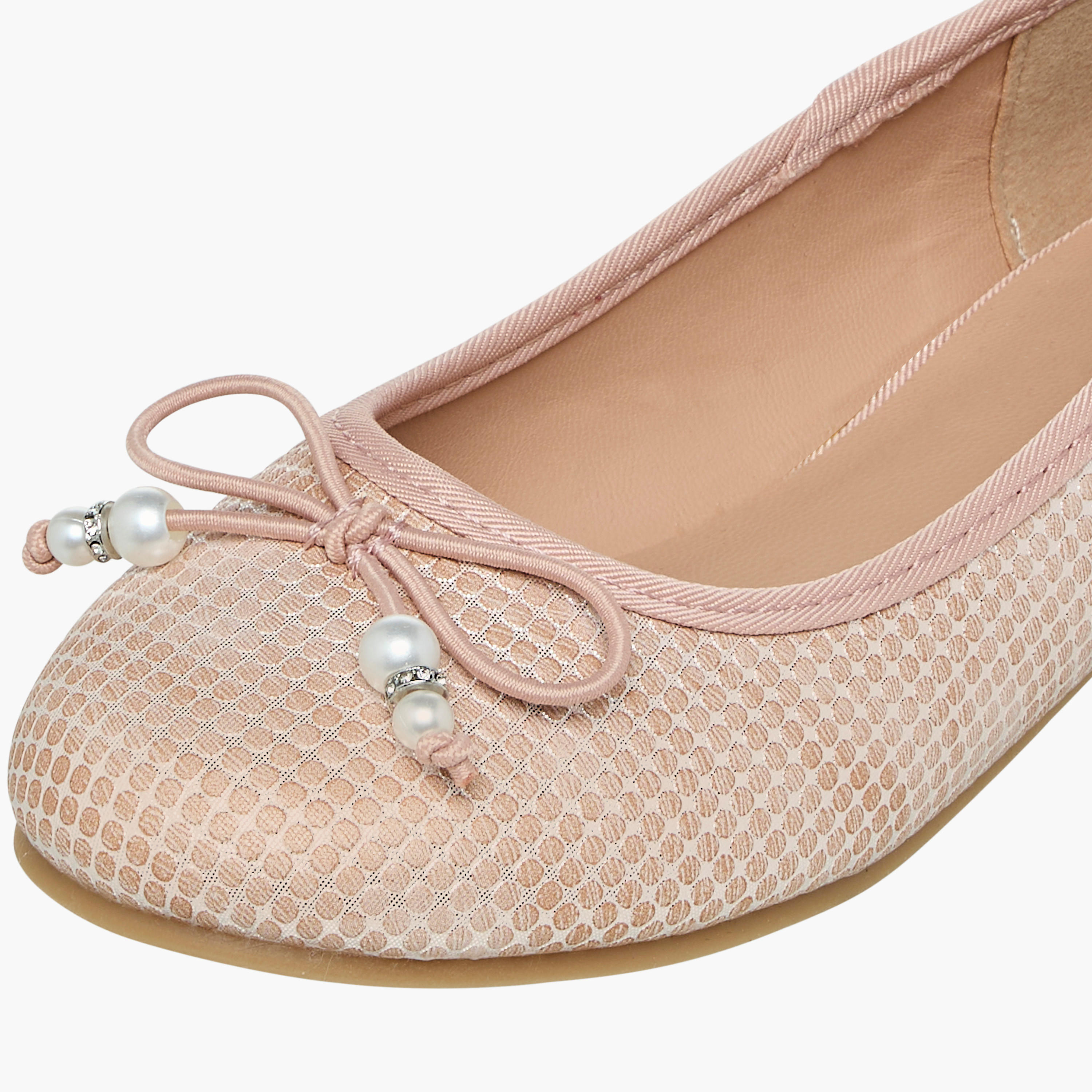 حذاء باليرينا سهل الارتداء مزين بفيونكة من ليتل ميسي-girls-shoes-ballerinas-image-5