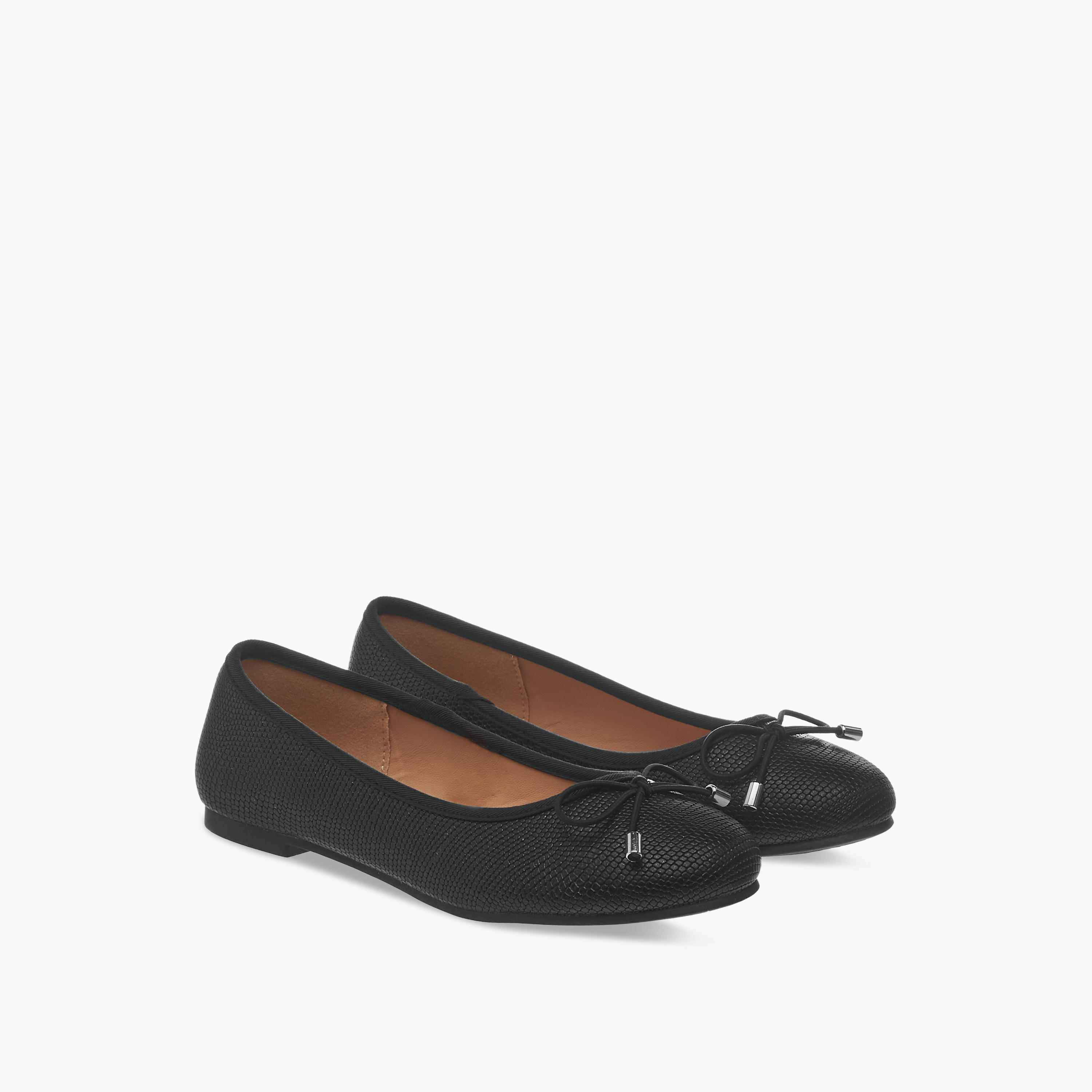 Little Missy Bow Accent Slip-On Ballerina Shoes-girls-shoes-ballerinas-image-1