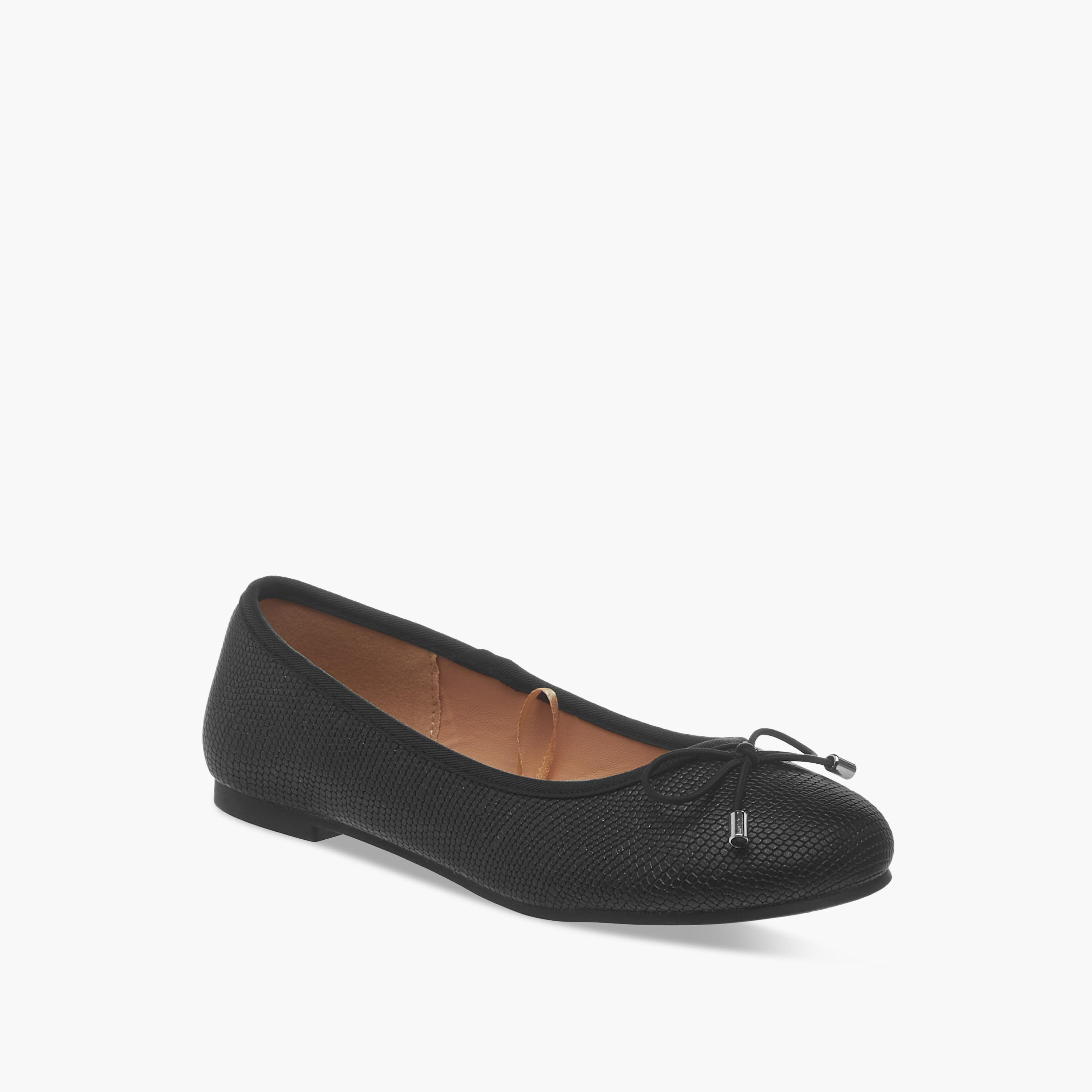 Little Missy Bow Accent Slip-On Ballerina Shoes-girls-shoes-ballerinas-image-2