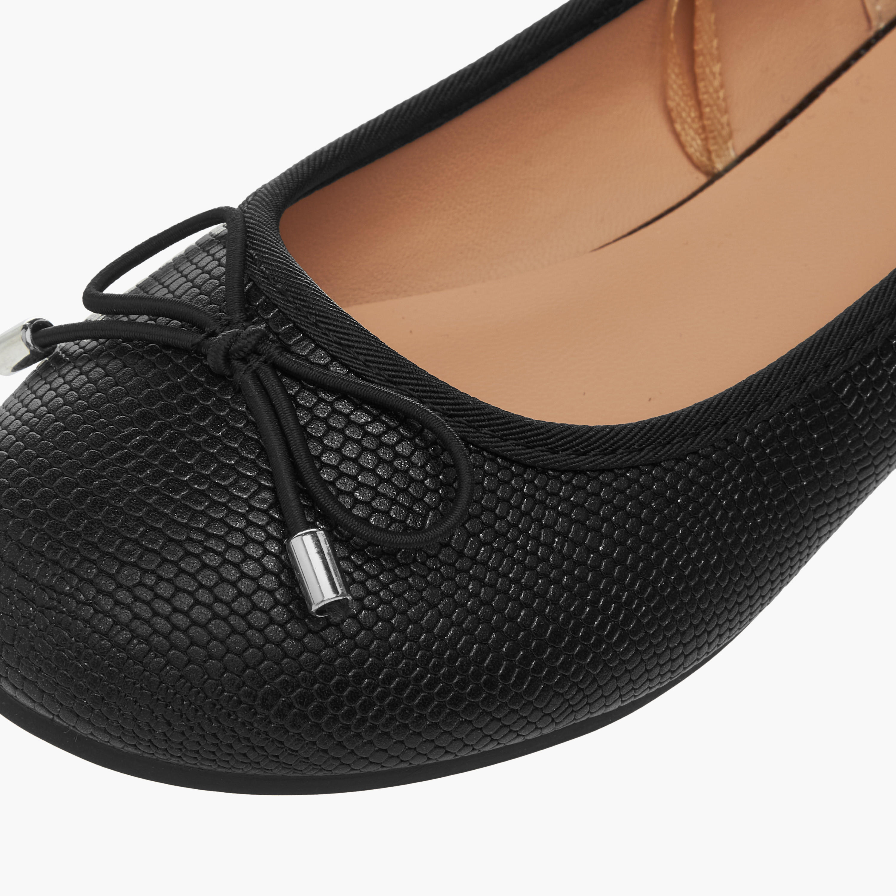 Little Missy Bow Accent Slip-On Ballerina Shoes-girls-shoes-ballerinas-image-6
