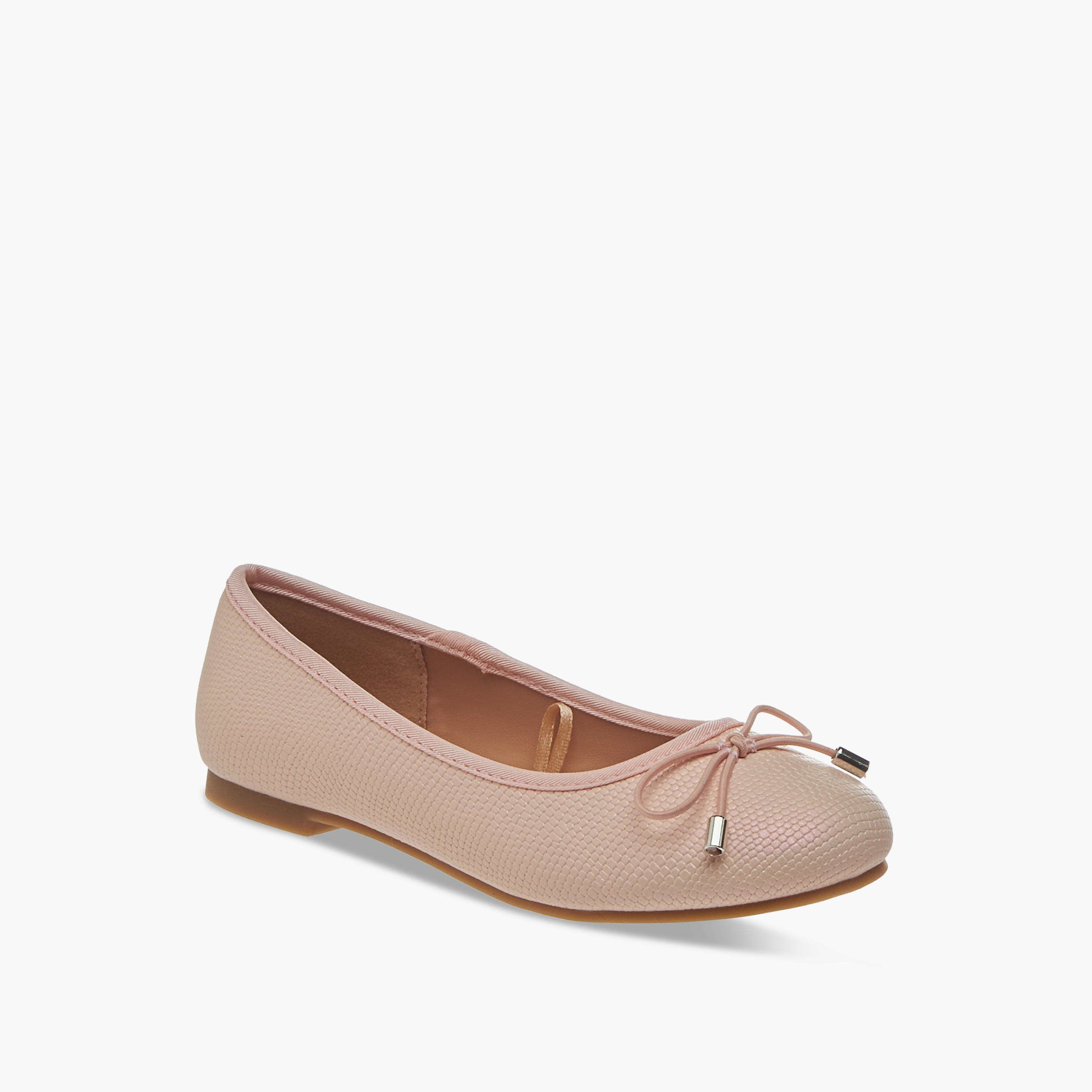 Little Missy Bow Accent Slip-On Ballerina Shoes-girls-shoes-ballerinas-image-2