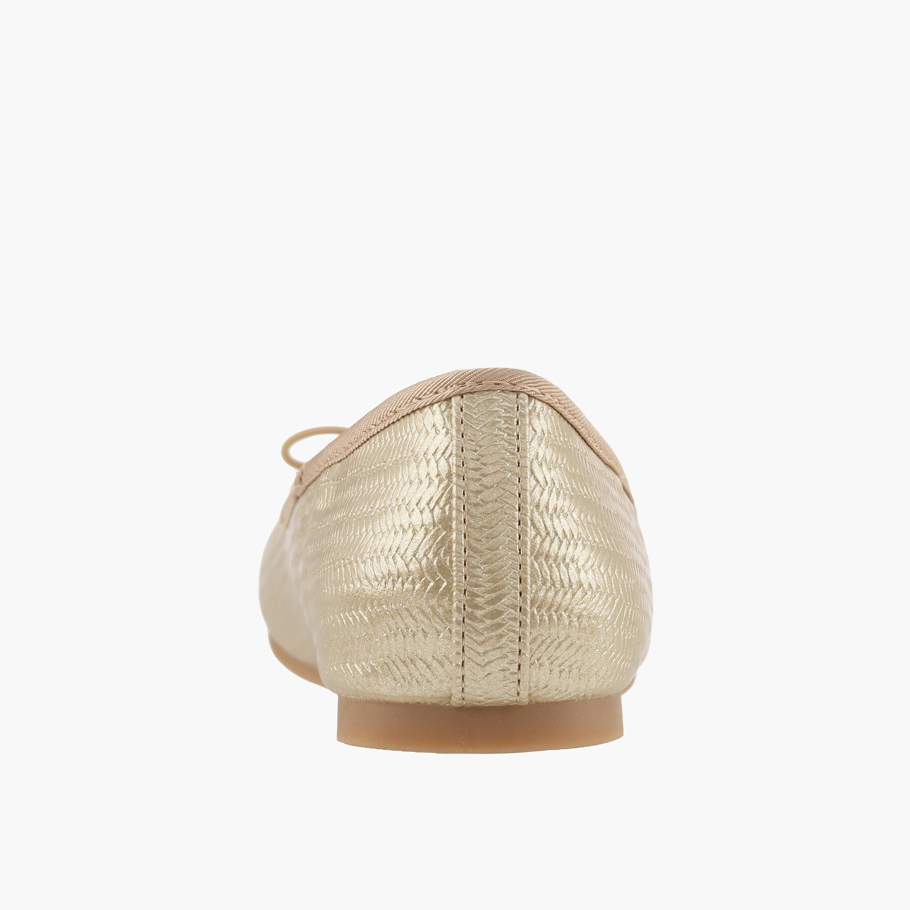 Little Missy Girls Textured Ballerina Shoes-girls-shoes-ballerinas-image-5