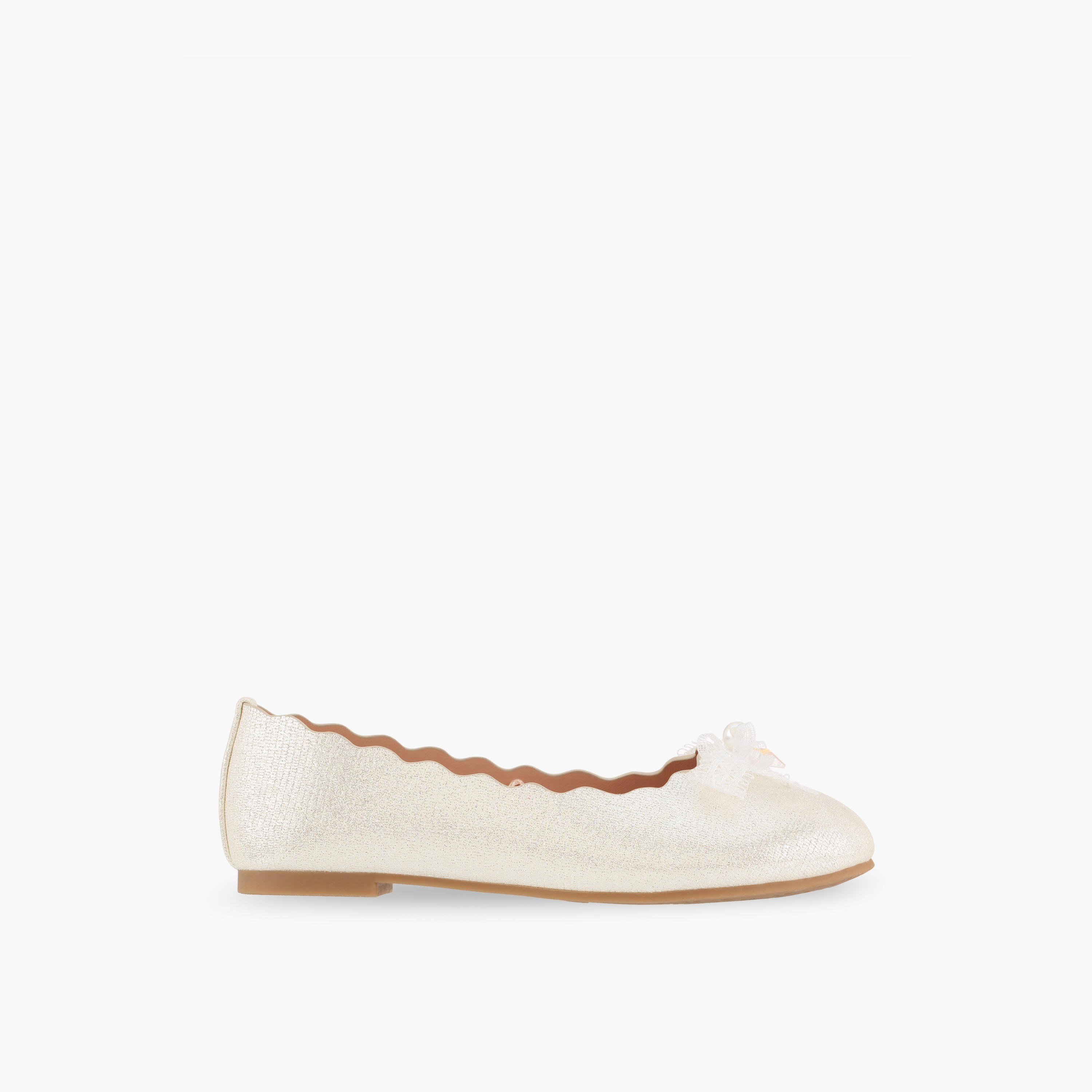 Little Missy Girls Textured Ballerina Shoes-girls-shoes-ballerinas-image-3