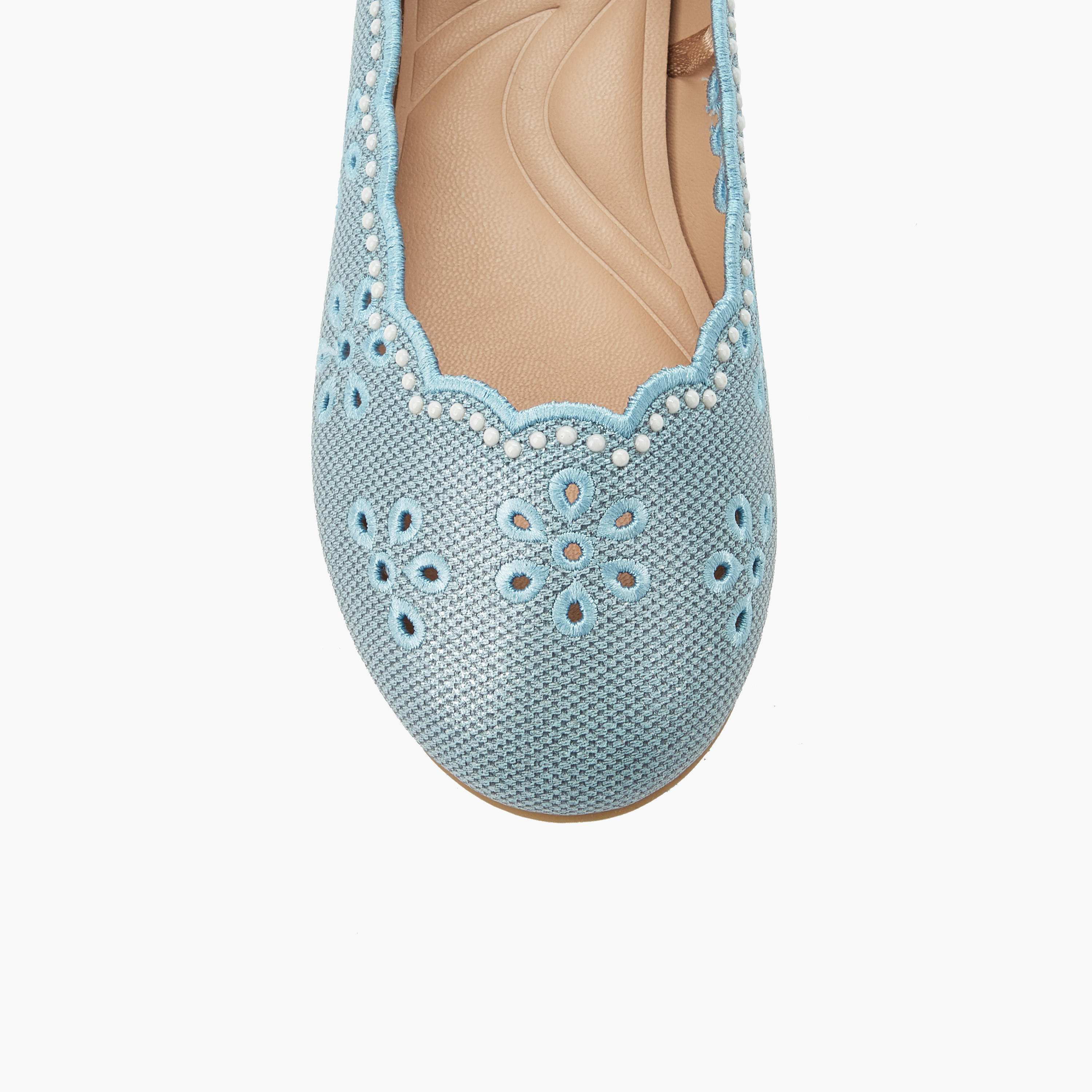 Little Missy Girls Laser Cut Ballerina Shoes-girls-shoes-ballerinas-image-5