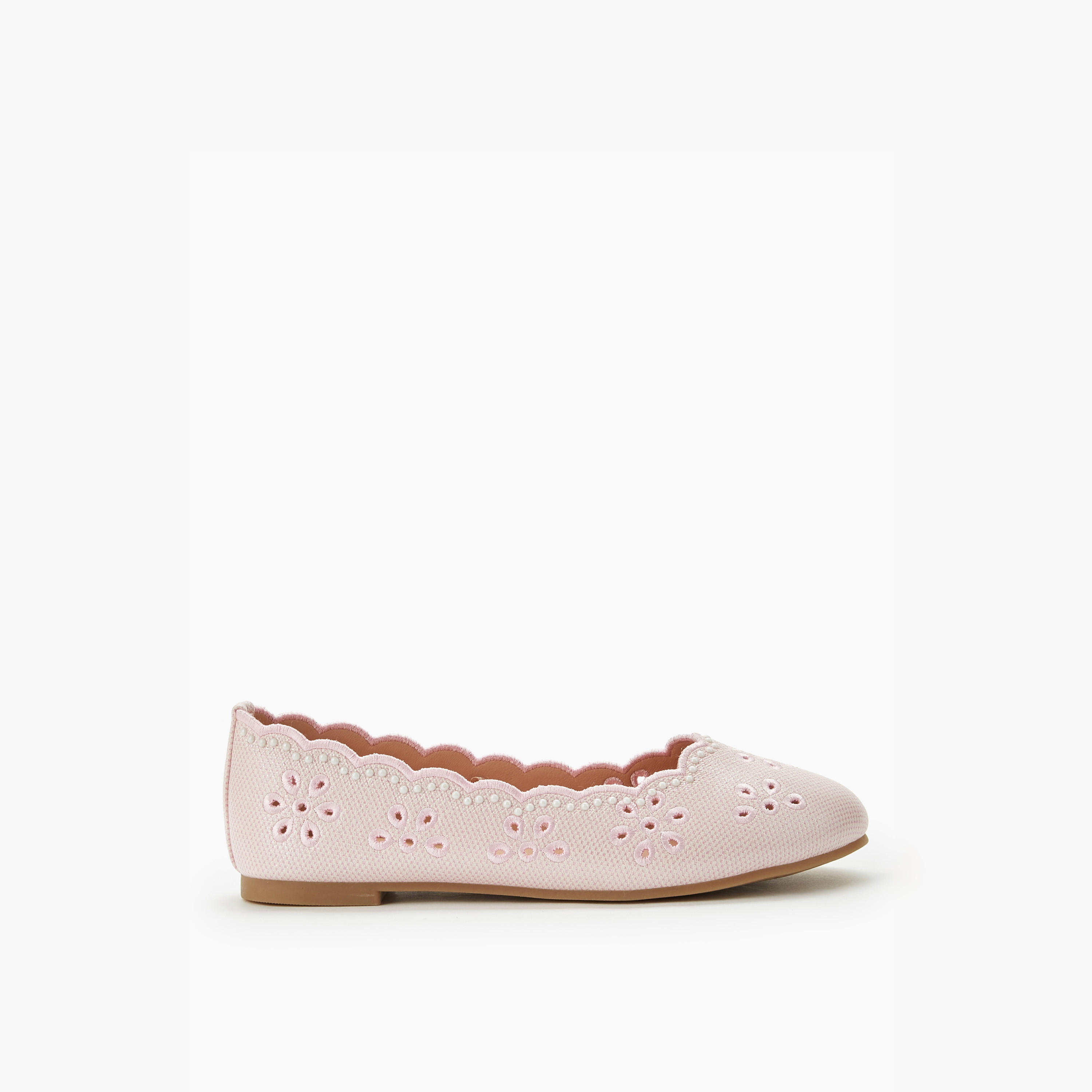 Little Missy Girls Laser Cut Ballerina Shoes-girls-shoes-ballerinas-image-3
