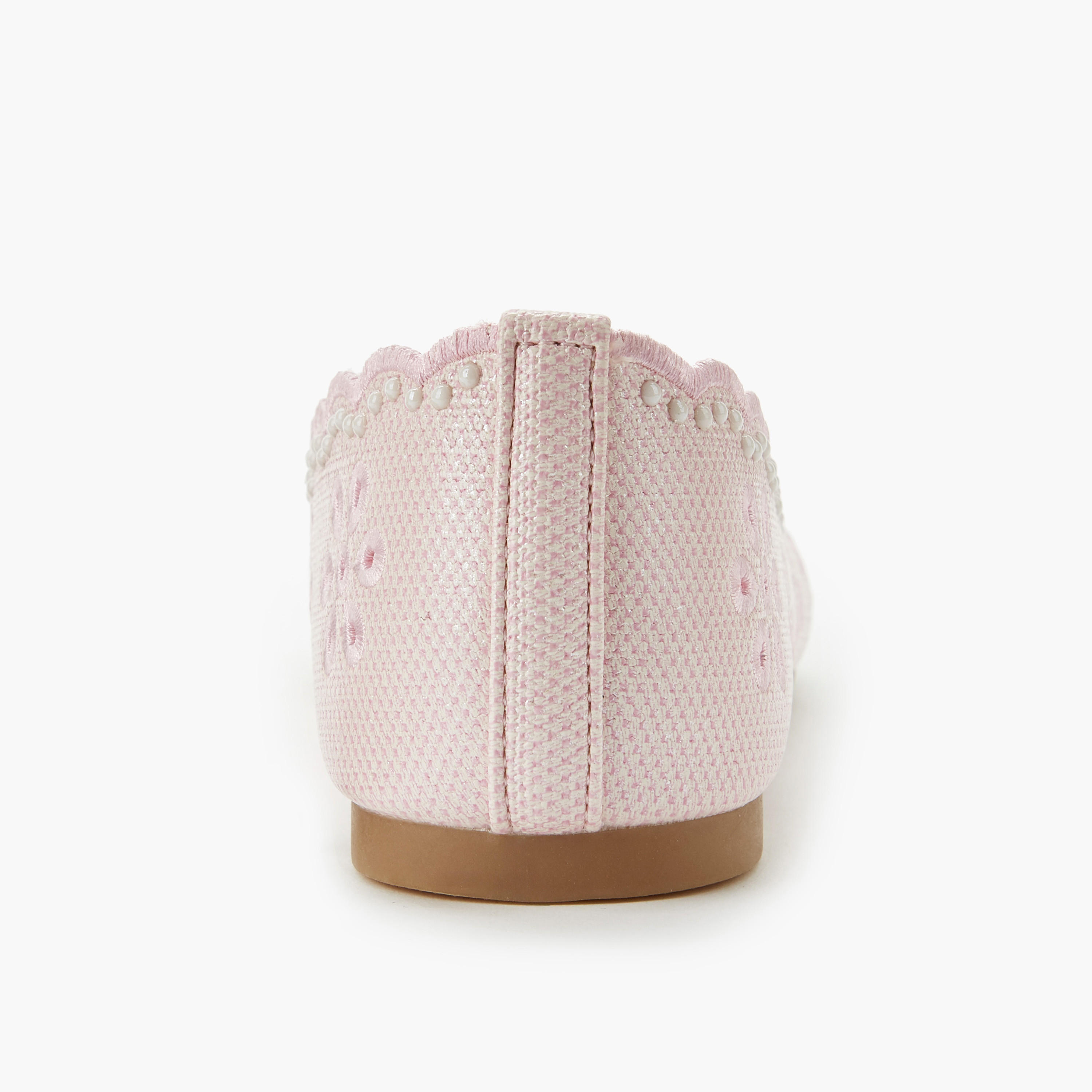Little Missy Girls Laser Cut Ballerina Shoes-girls-shoes-ballerinas-image-4