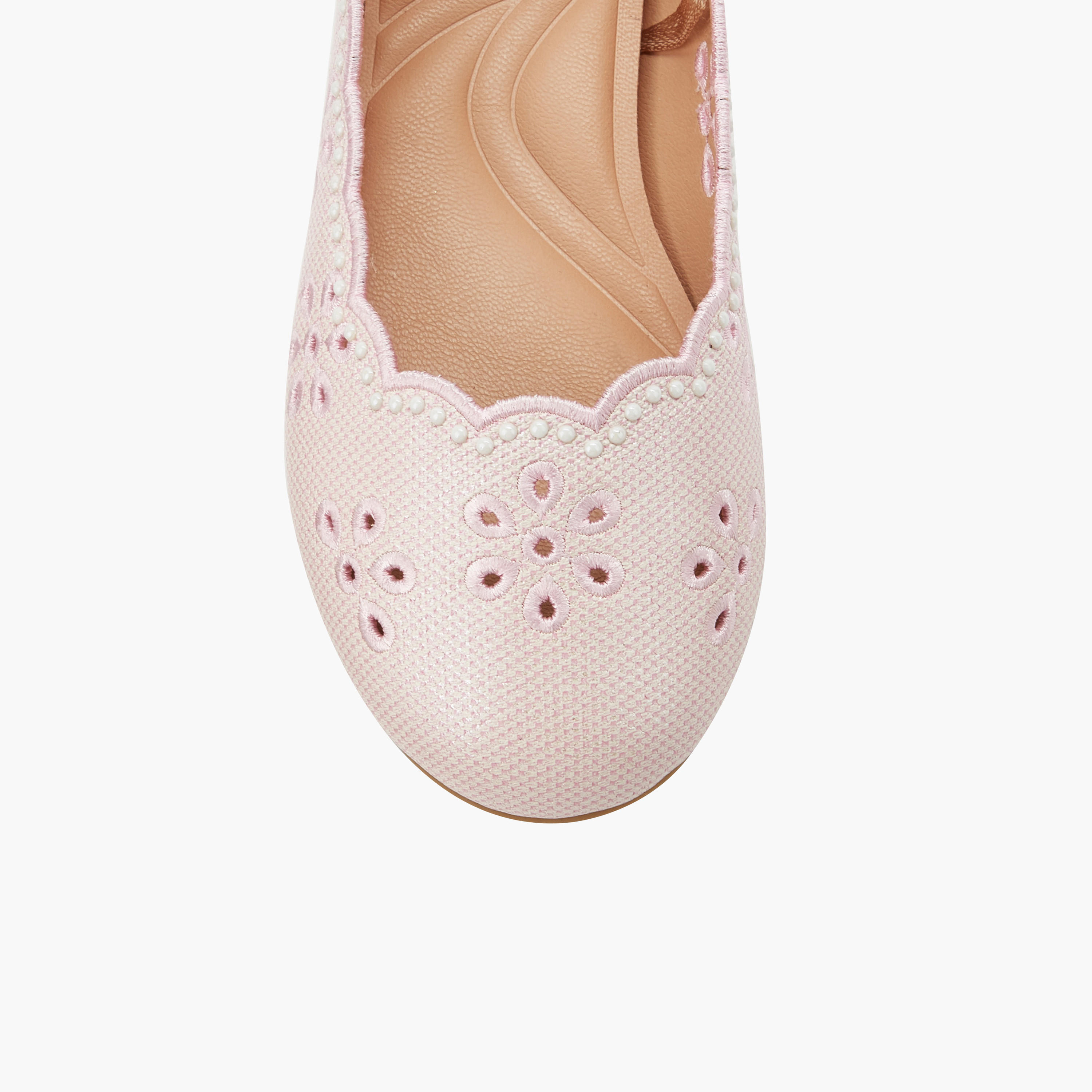 Little Missy Girls Laser Cut Ballerina Shoes-girls-shoes-ballerinas-image-5