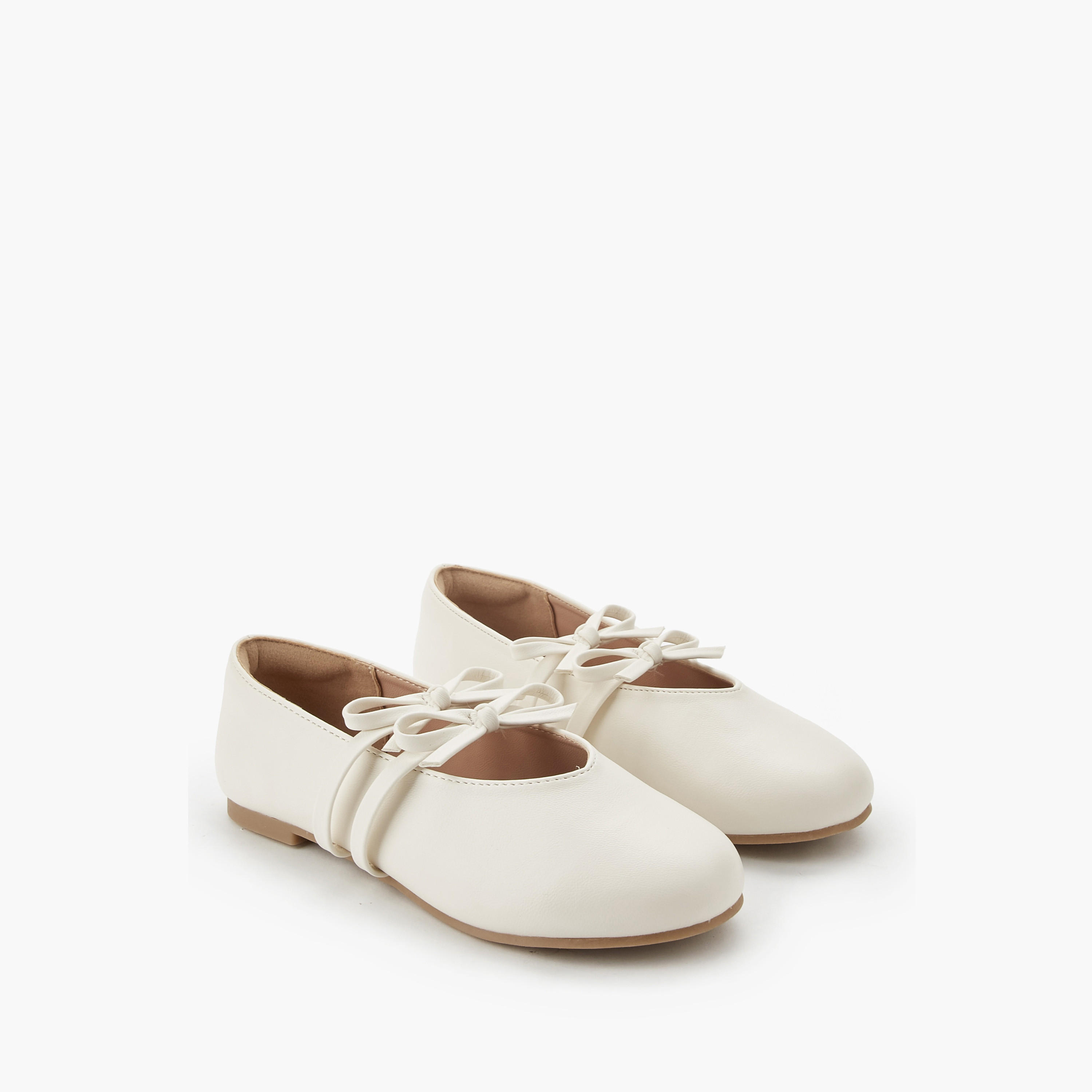 Little Missy Girls Bow Strap Ballerina Shoes-girls-shoes-maryjanes-image-1