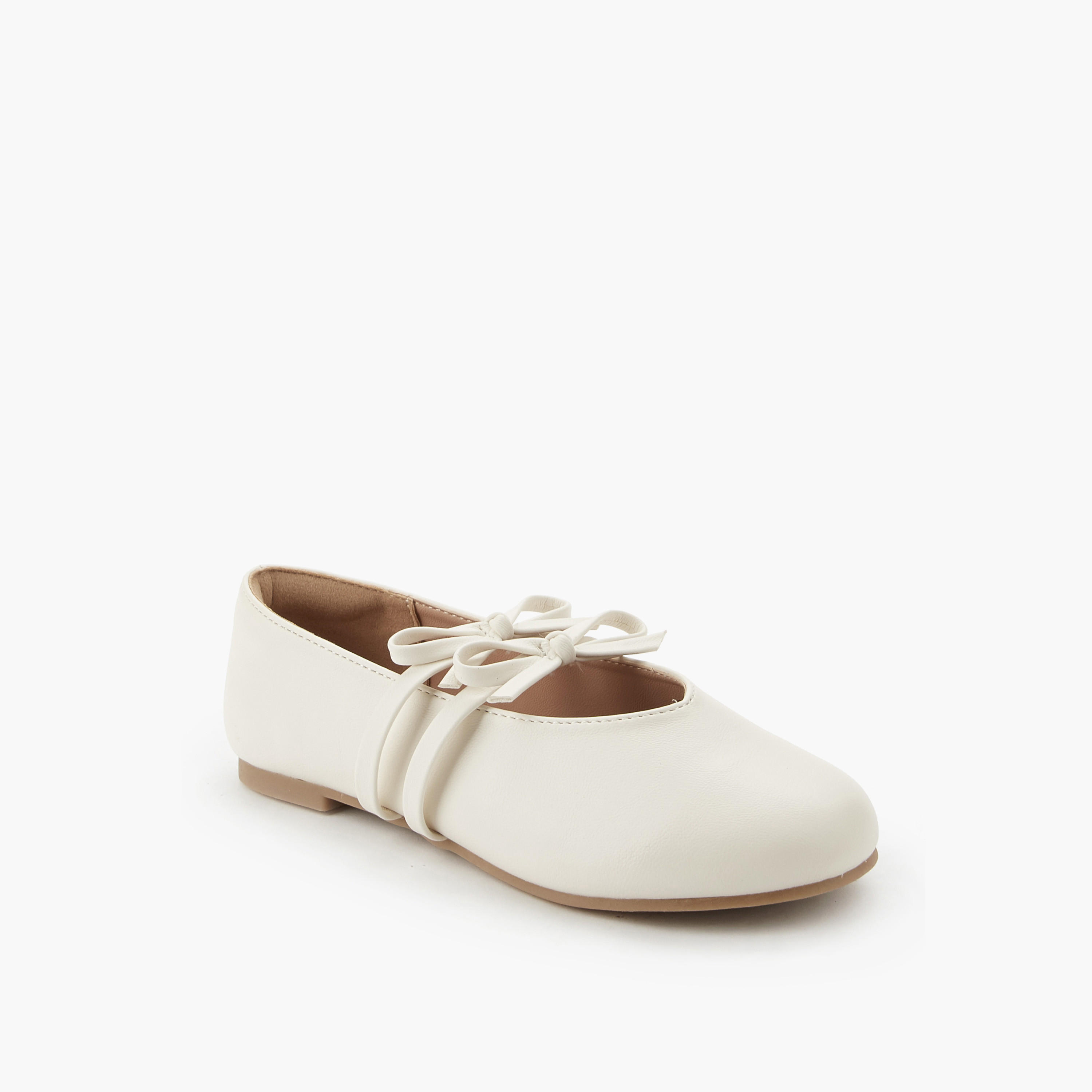 Little Missy Girls Bow Strap Ballerina Shoes-girls-shoes-maryjanes-image-3