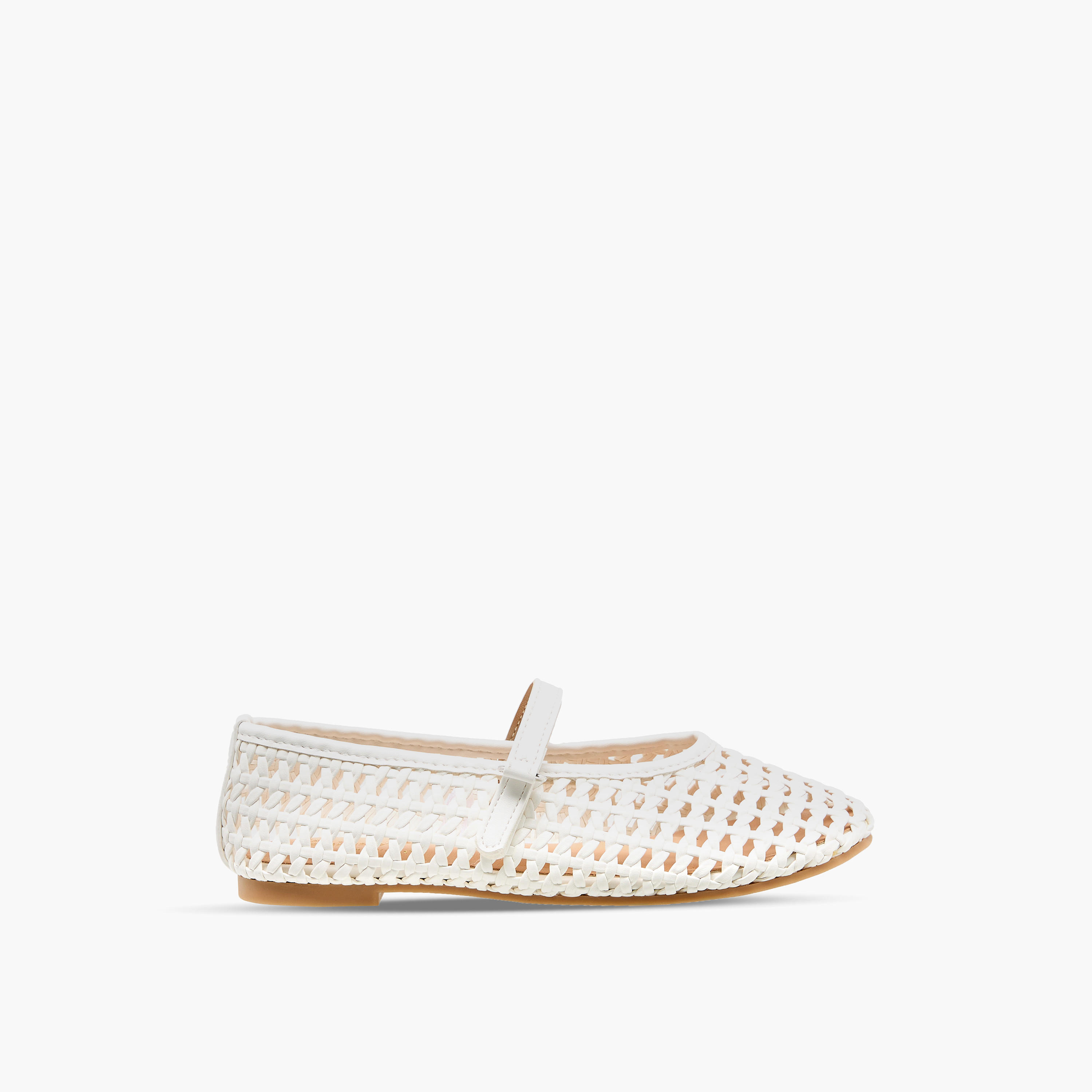 حذاء ماري جين بتفاصيل مفرغة للبنات من ليتل ميسي-girls-shoes-maryjanes-image-3