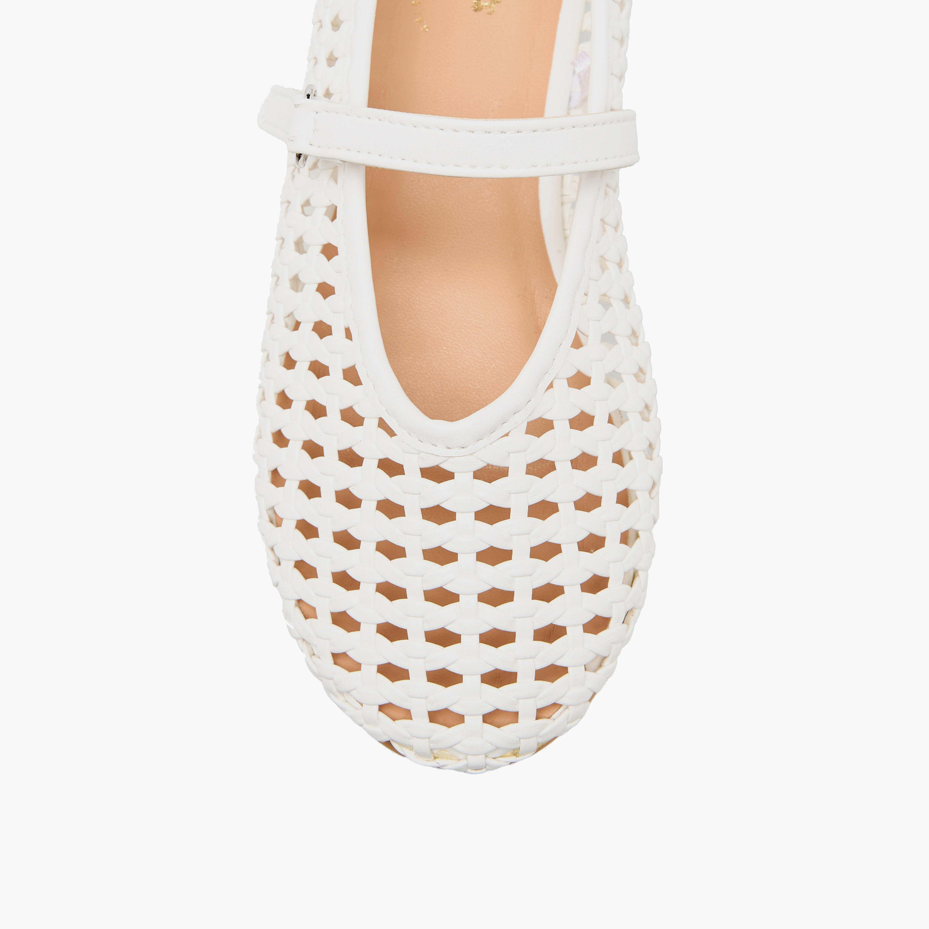 حذاء ماري جين بتفاصيل مفرغة للبنات من ليتل ميسي-girls-shoes-maryjanes-image-4