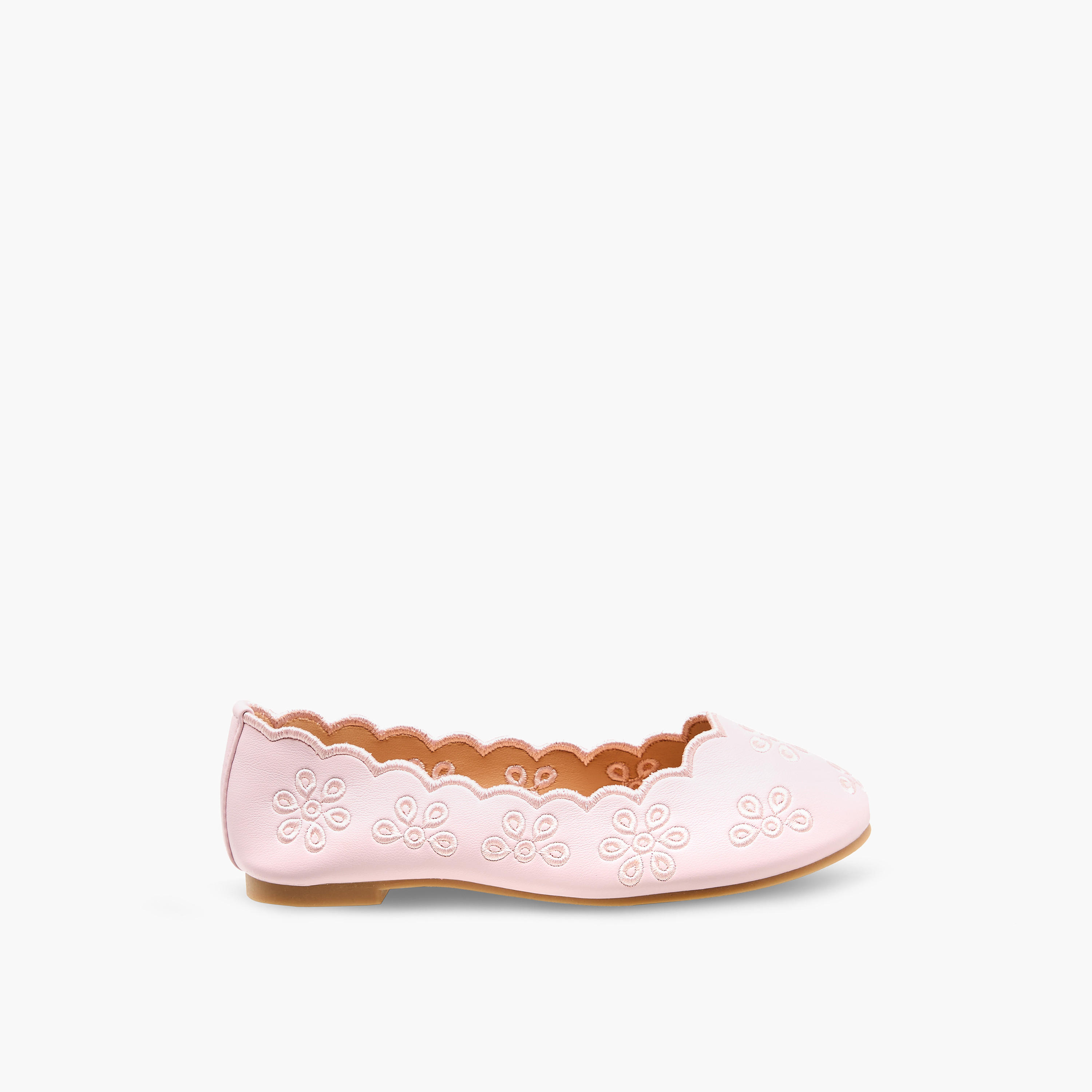 Little Missy Girls Embroidered Ballerina Shoes-girls-shoes-ballerinas-image-3