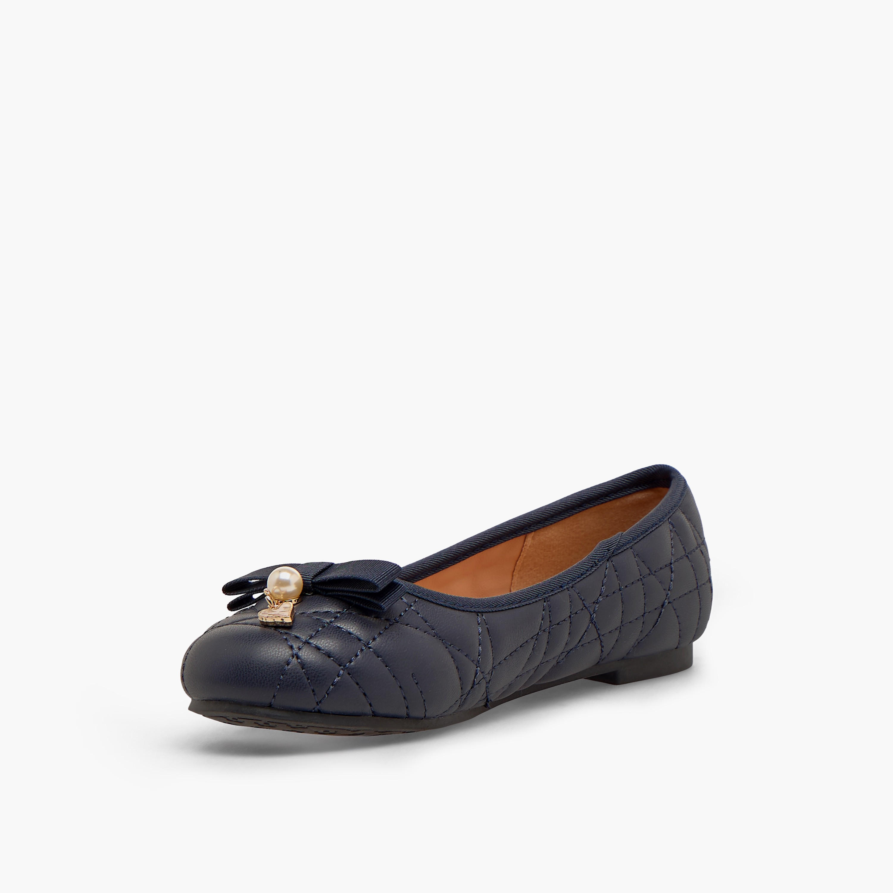 حذاء باليرينا بناتي مبطن بتصميم أنيق من ليتل ميسي-girls-shoes-ballerinas-image-4