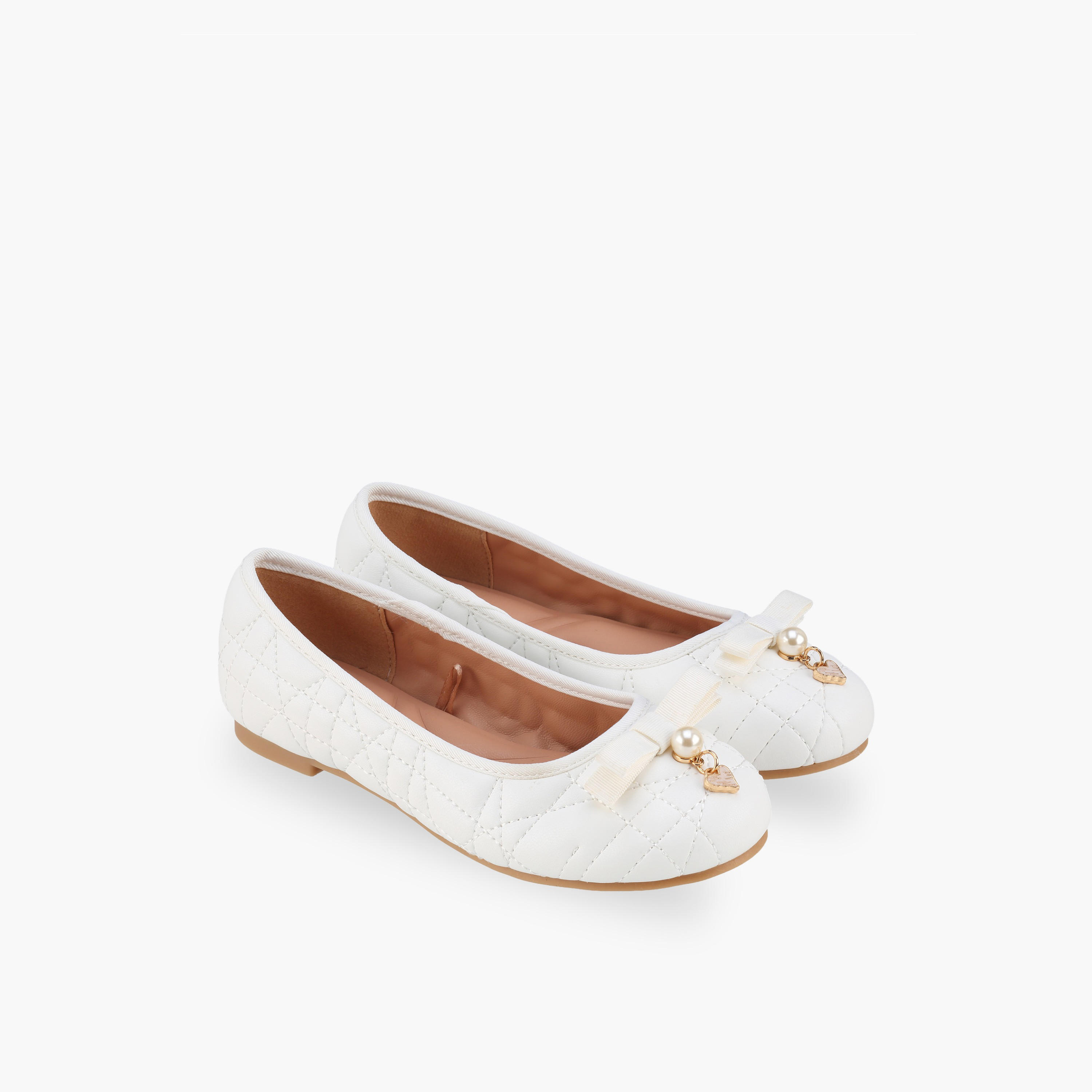 حذاء باليرينا بناتي مبطن بتصميم أنيق من ليتل ميسي-girls-shoes-ballerinas-image-1