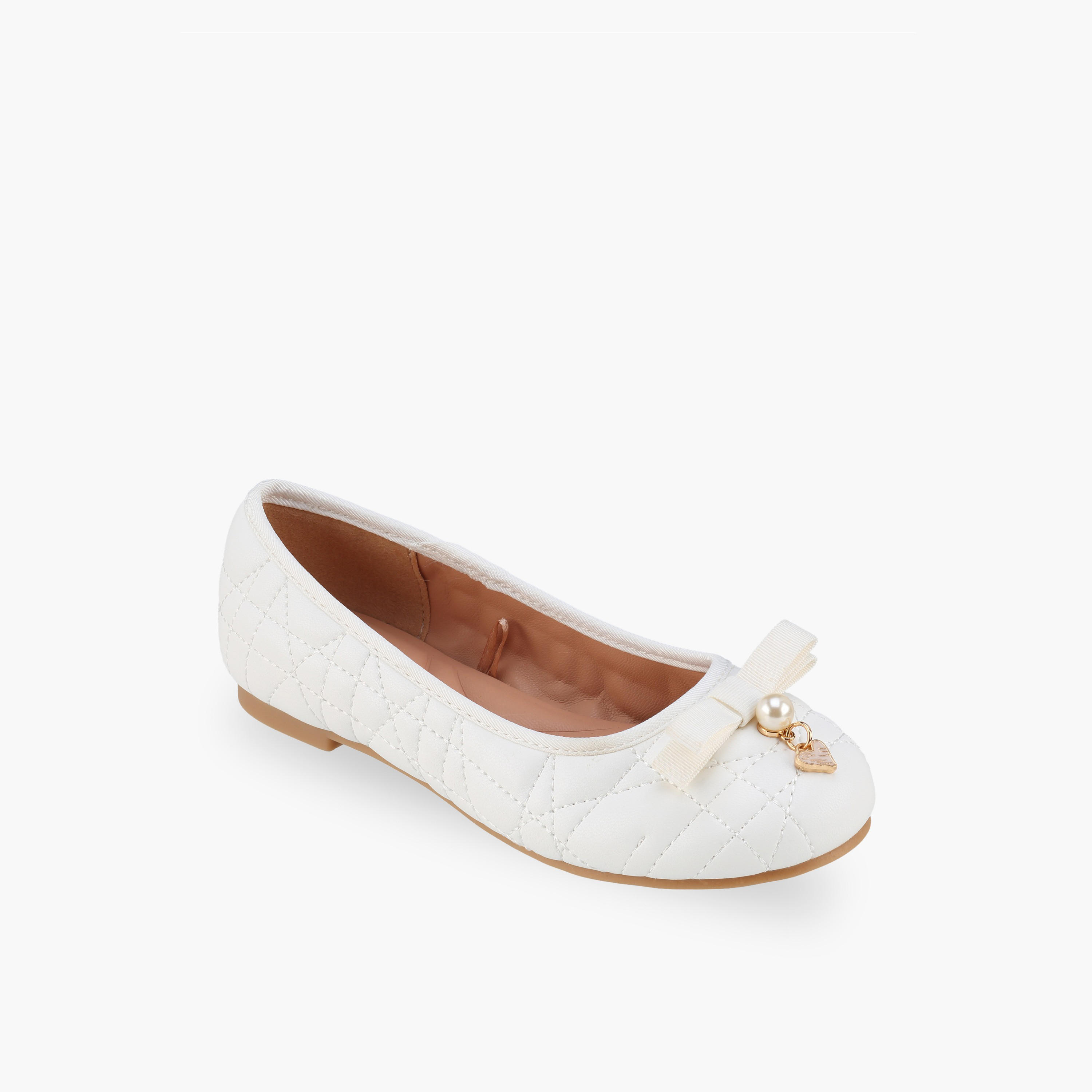 حذاء باليرينا بناتي مبطن بتصميم أنيق من ليتل ميسي-girls-shoes-ballerinas-image-2