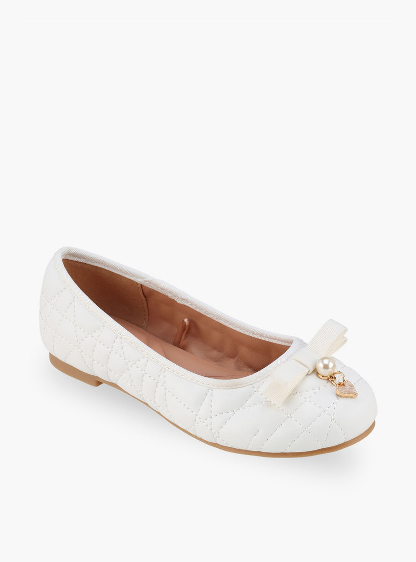 حذاء باليرينا بناتي مبطن بتصميم أنيق من ليتل ميسي-girls-shoes-ballerinas-image-2