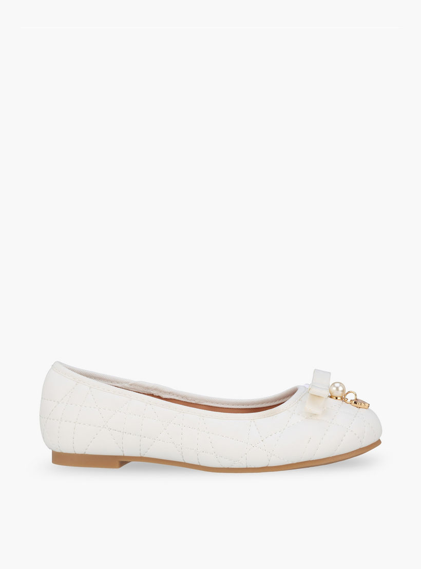 حذاء باليرينا بناتي مبطن بتصميم أنيق من ليتل ميسي-girls-shoes-ballerinas-image-3
