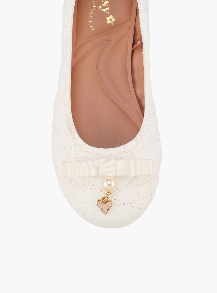 حذاء باليرينا بناتي مبطن بتصميم أنيق من ليتل ميسي-girls-shoes-ballerinas-image-4