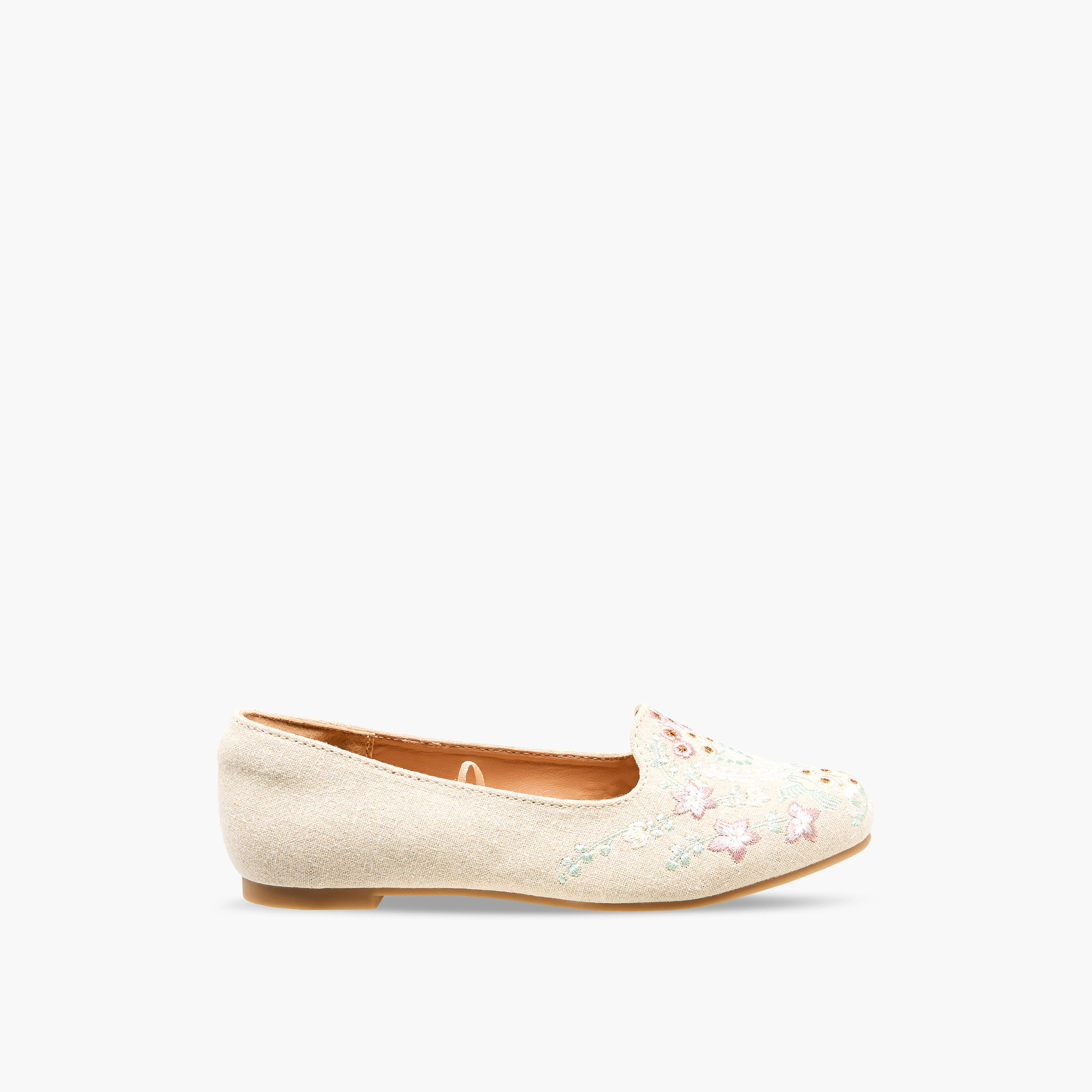Little Missy Girls Embroidered Ballerina Shoes-girls-shoes-ballerinas-image-3