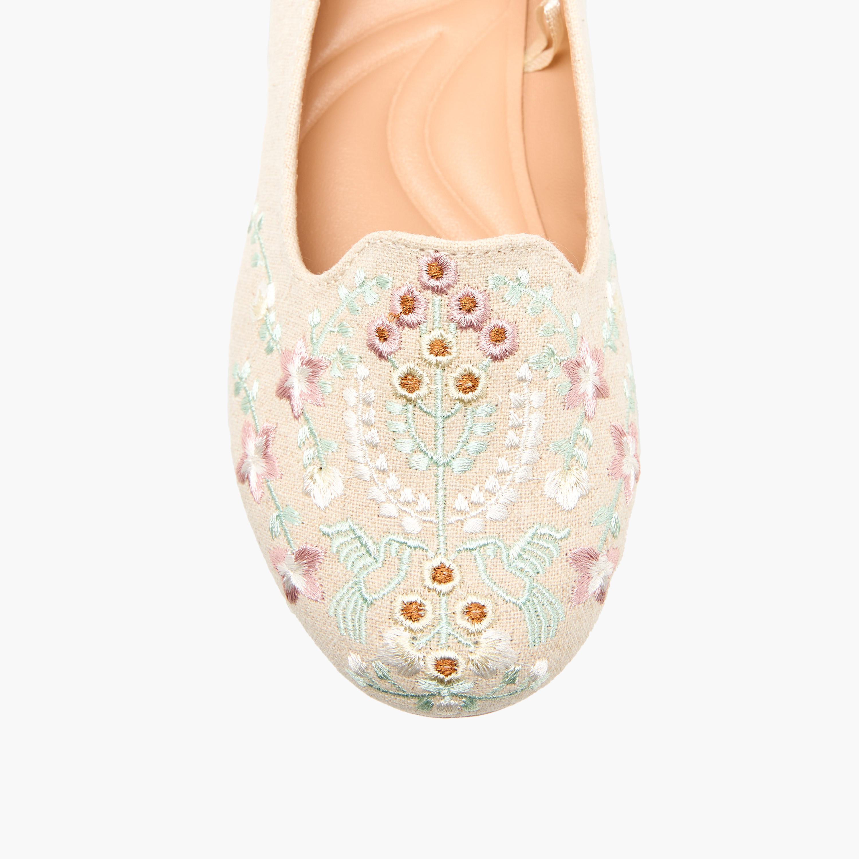 Little Missy Girls Embroidered Ballerina Shoes-girls-shoes-ballerinas-image-4