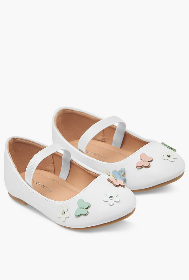 Flora Bella Ballerina Shoes with Elastic and Butterfly Details-girls-shoes-ballerinas-image-1