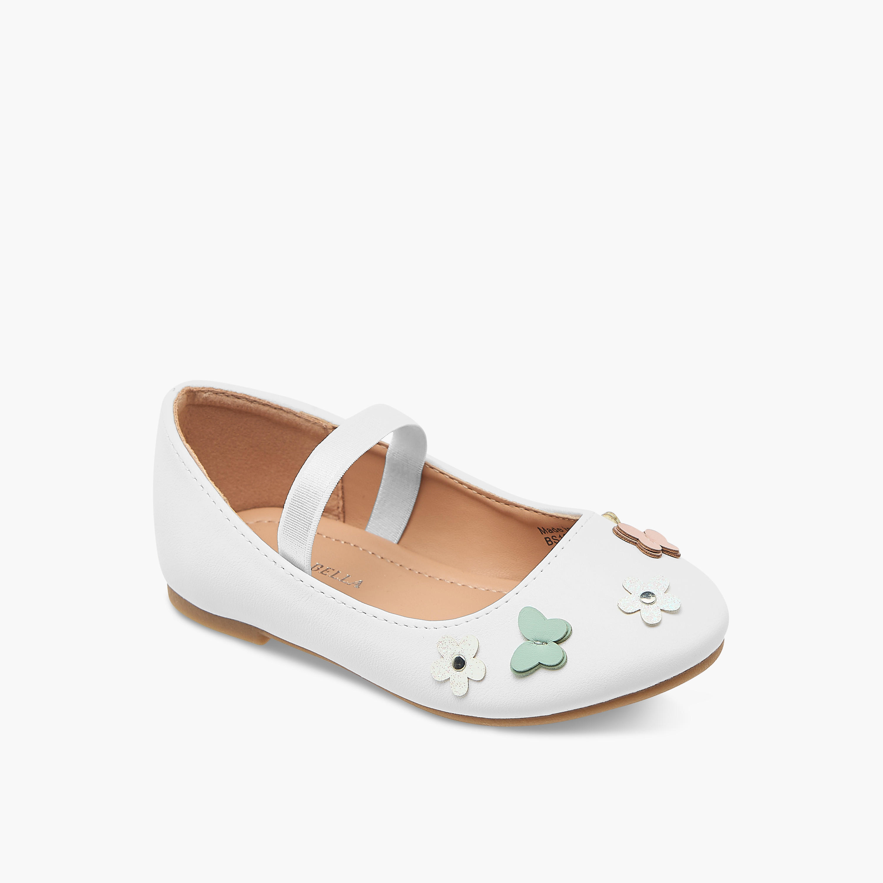 Flora Bella Ballerina Shoes with Elastic and Butterfly Details-girls-shoes-ballerinas-image-2