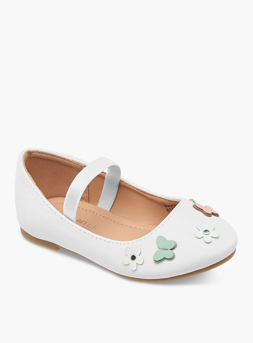 Flora Bella Ballerina Shoes with Elastic and Butterfly Details-girls-shoes-ballerinas-image-2
