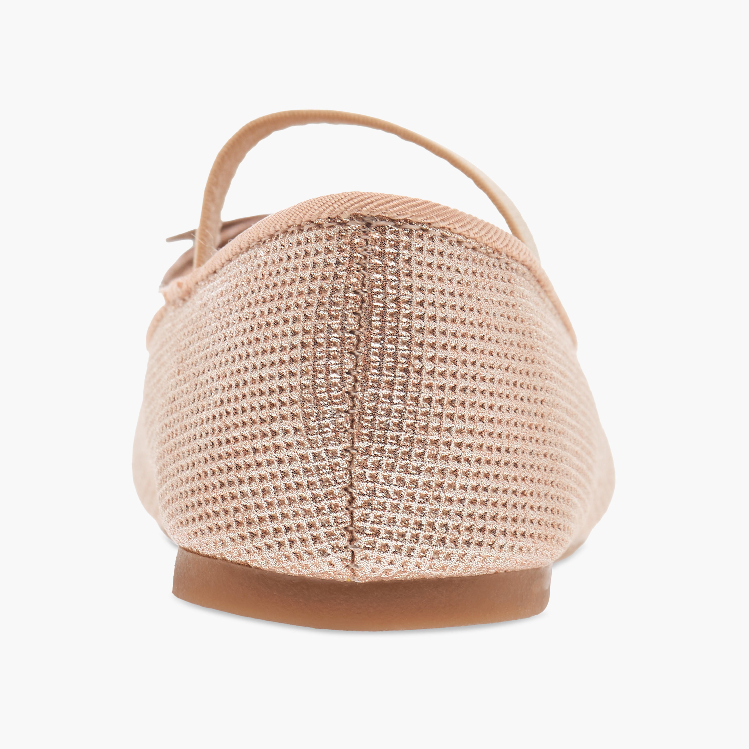 Flora Bella Bow Accent Ballerina Shoes with Elastic Strap Detail-girls-shoes-ballerinas-image-5