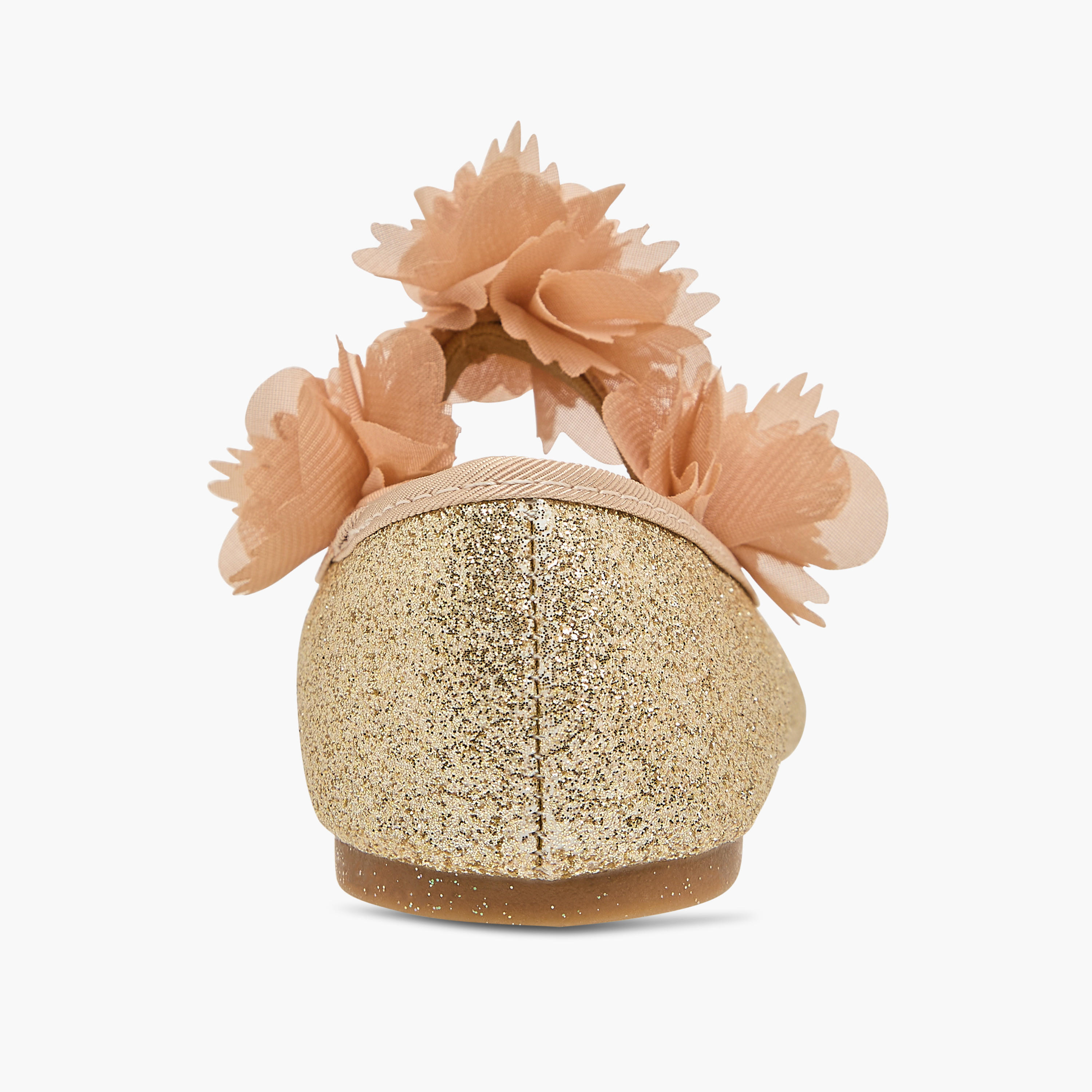 Flora Bella Embellished Ballerina Shoes with Elasticated Strap-girls-shoes-maryjanes-image-5