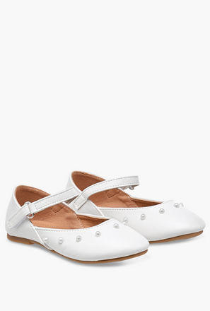 حذاء باليرينا مزين بشريط إغلاق لاصق من فلورا بيلا-girls-shoes-ballerinas-image-1