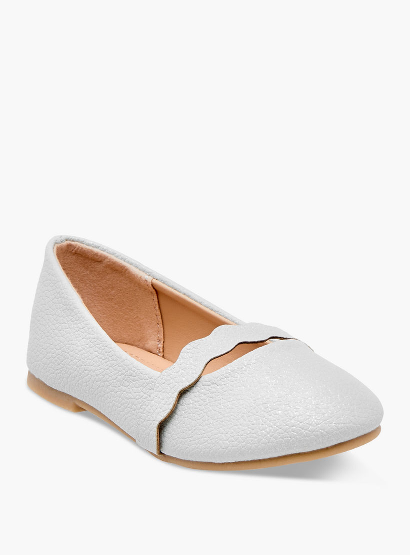 Flora Bella Textured Slip-On Ballerina Shoes-girls-shoes-ballerinas-image-2