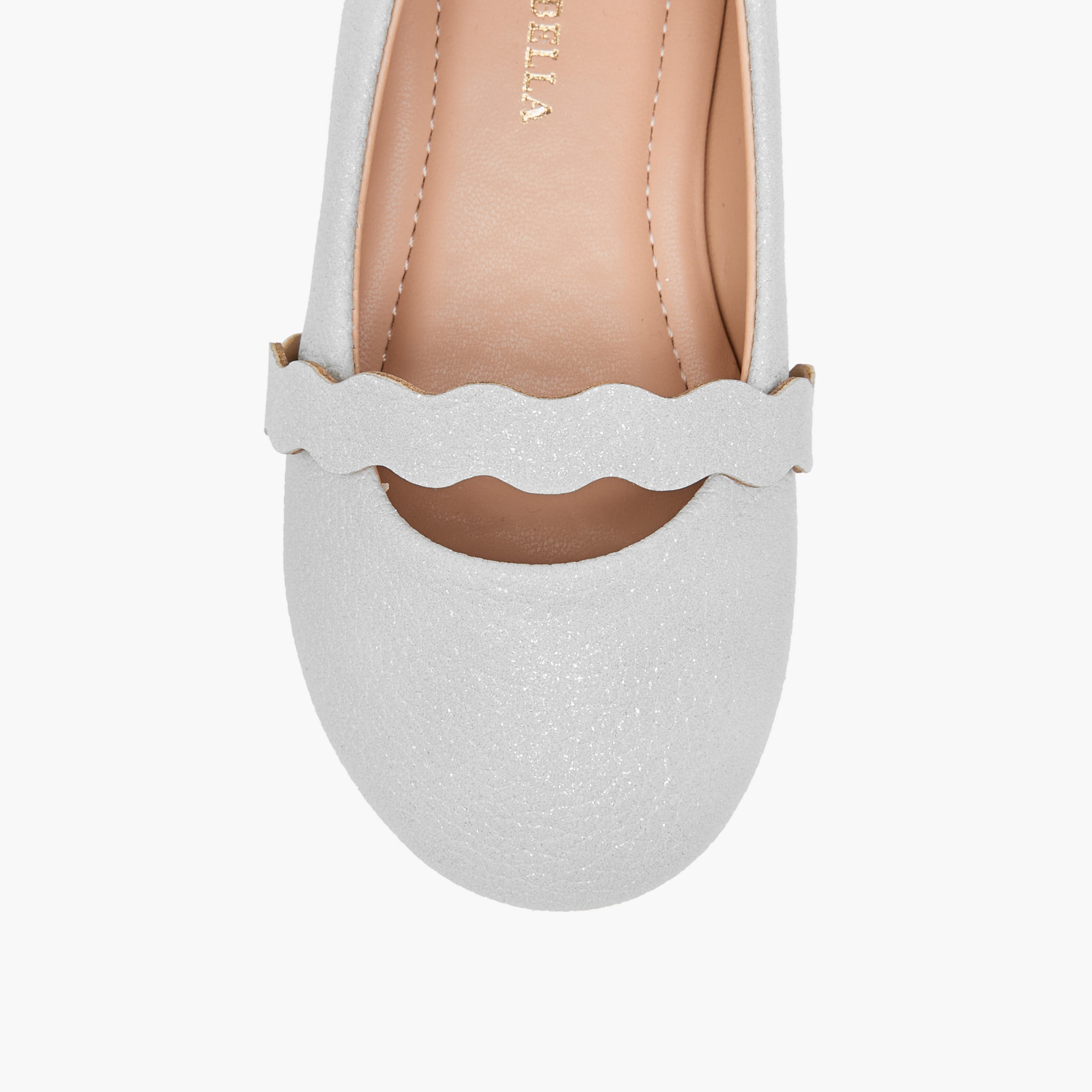 Flora Bella Textured Slip-On Ballerina Shoes-girls-shoes-ballerinas-image-4
