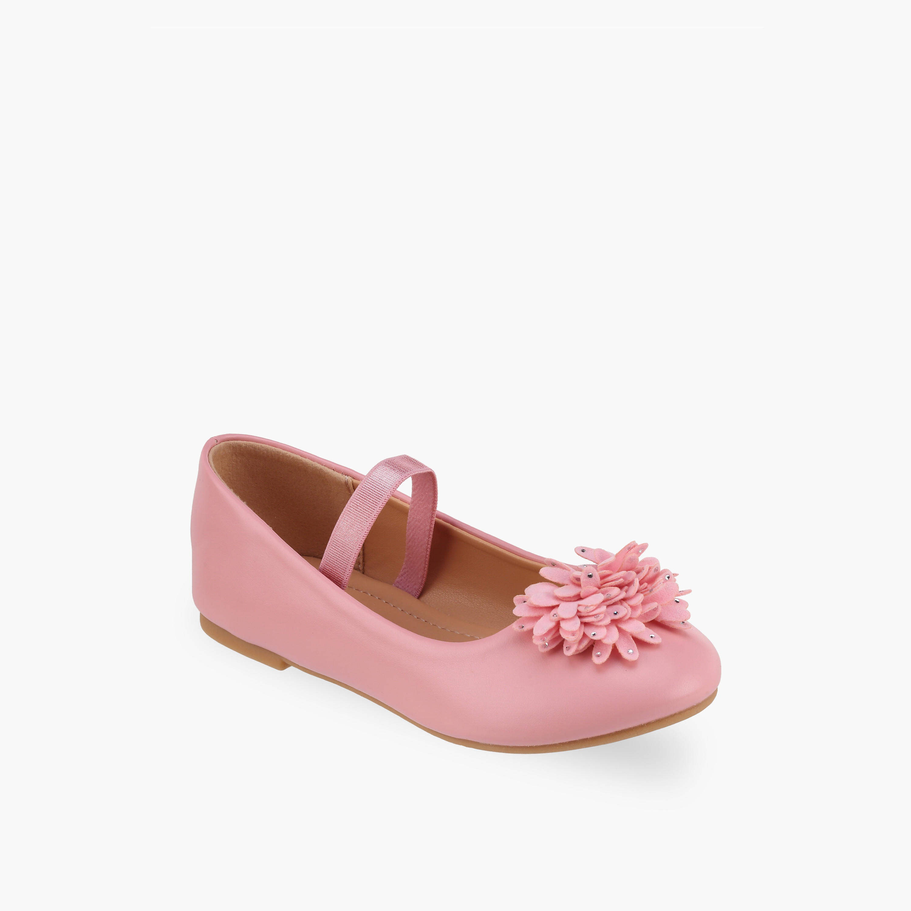 حذاء باليرينا بتزيينات زهرية للبنات من فلورا بيلا-girls-shoes-ballerinas-image-2
