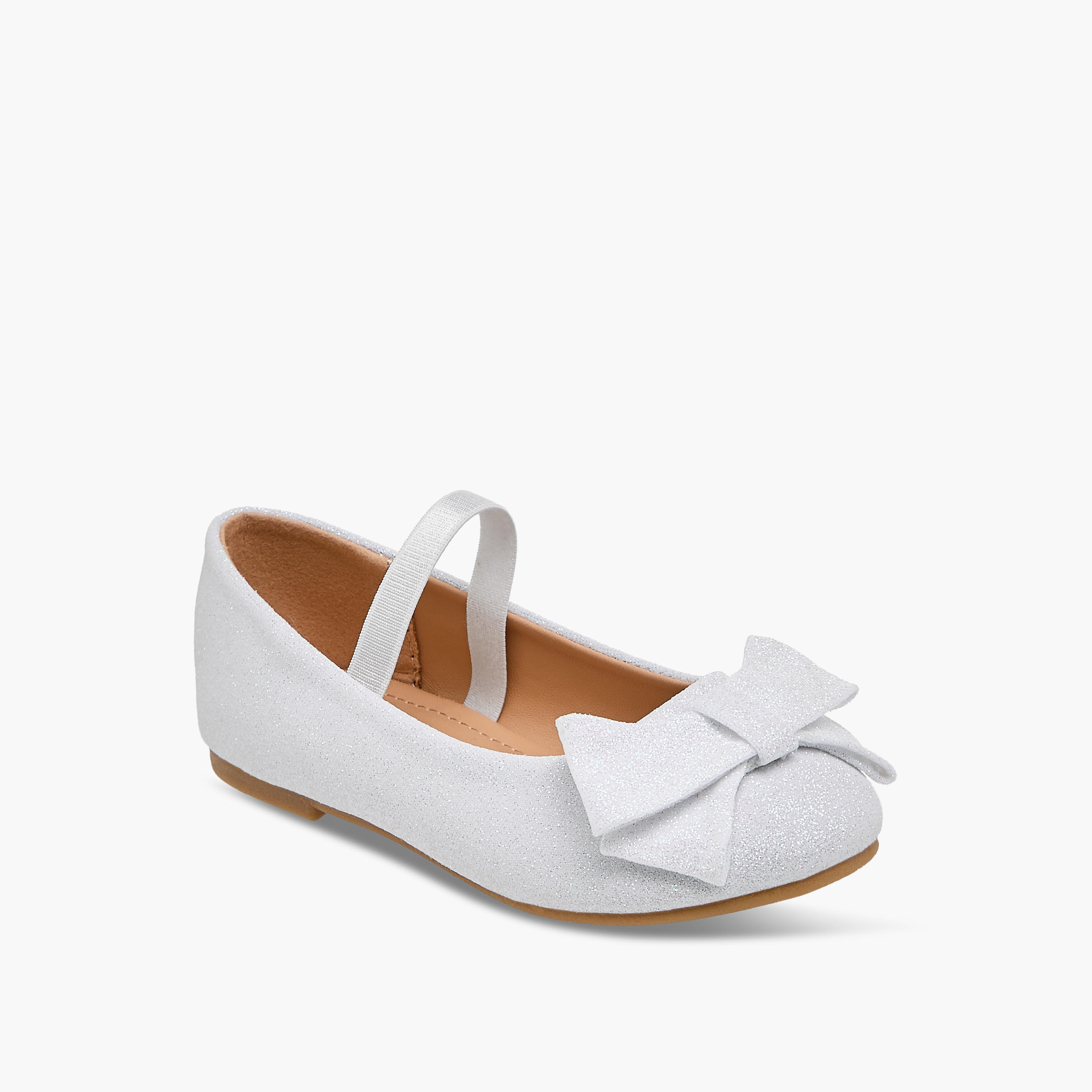 حذاء باليرينا بزينة فيونكة مع حزام مطاطي من فلورا بيلا-girls-shoes-ballerinas-image-2