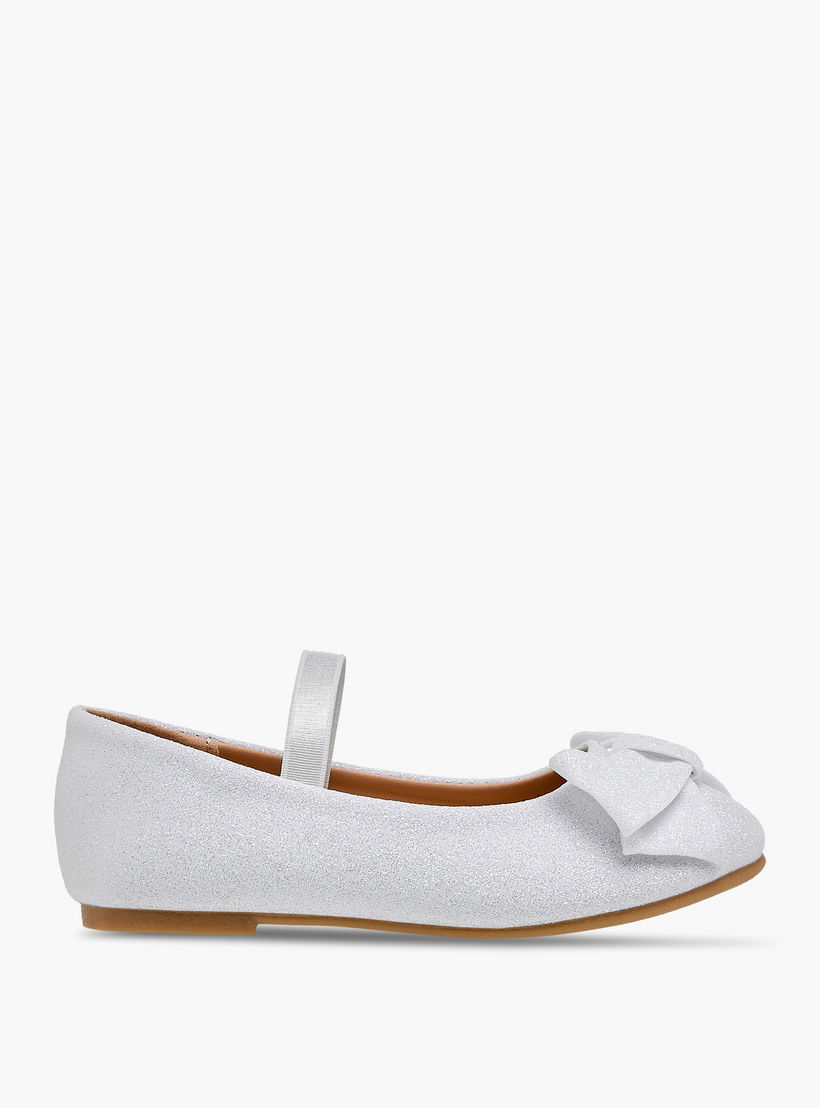 حذاء باليرينا بزينة فيونكة مع حزام مطاطي من فلورا بيلا-girls-shoes-ballerinas-image-3