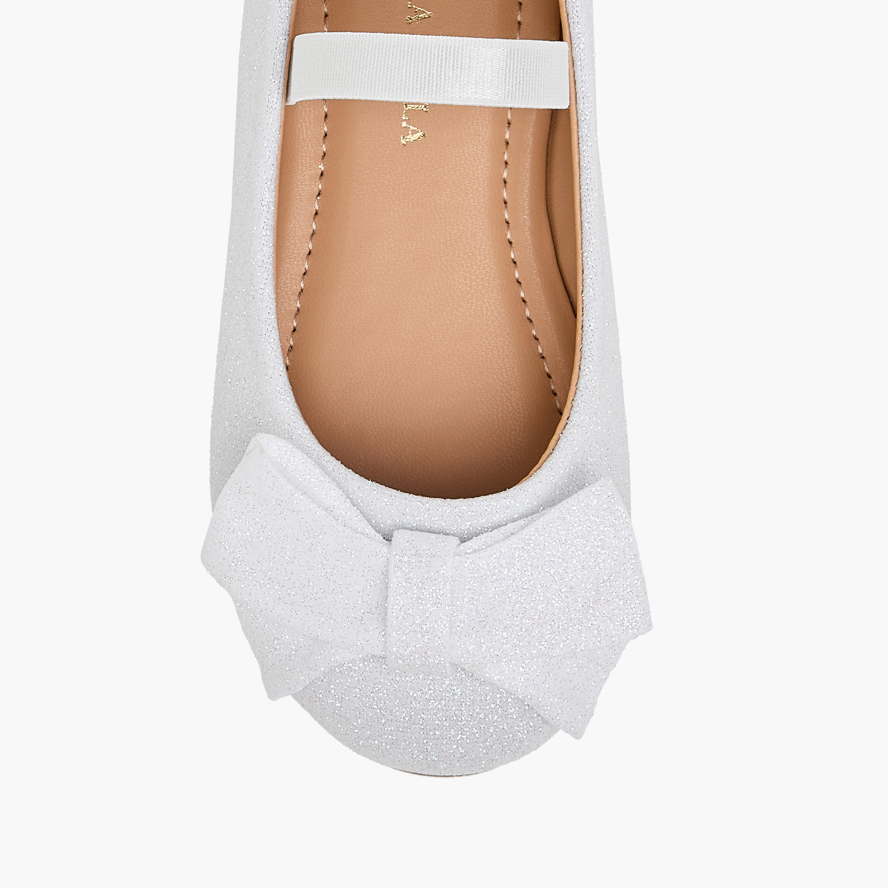 حذاء باليرينا بزينة فيونكة مع حزام مطاطي من فلورا بيلا-girls-shoes-ballerinas-image-4