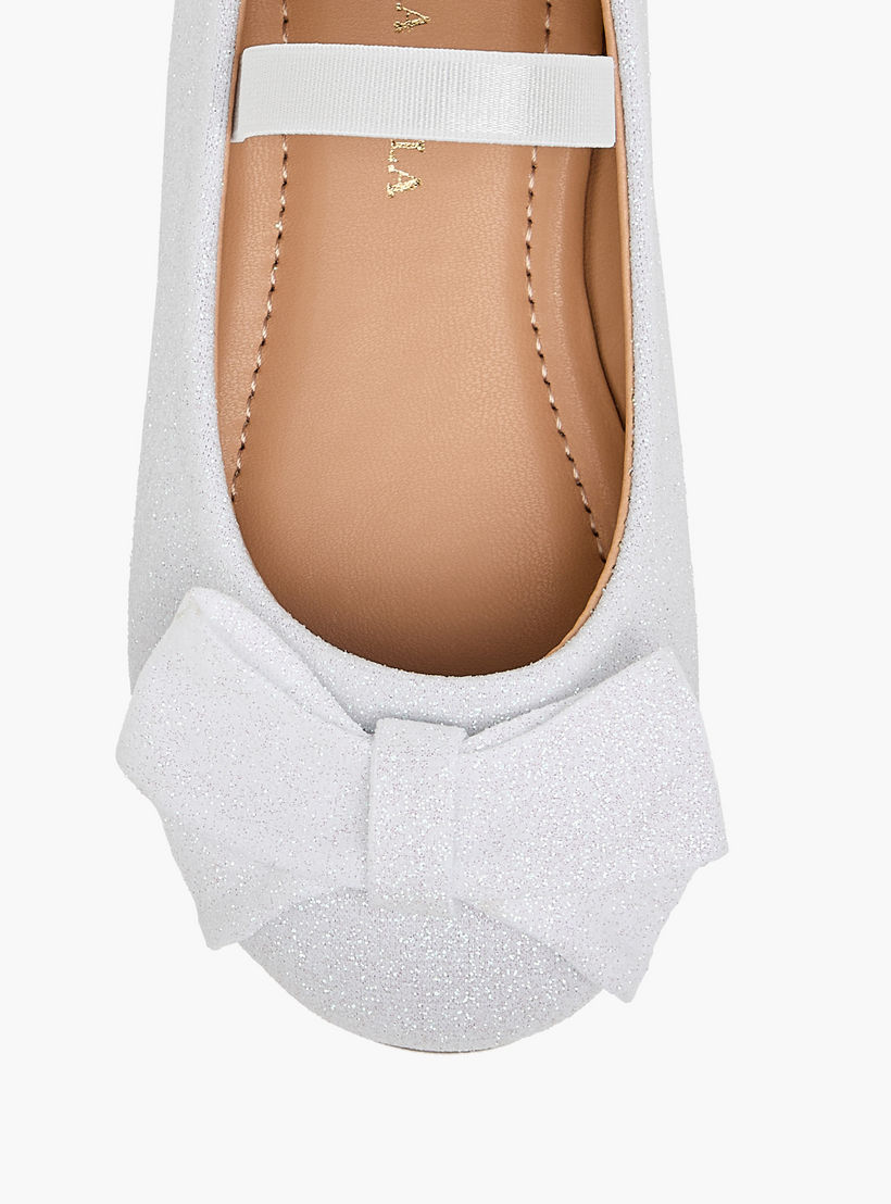 حذاء باليرينا بزينة فيونكة مع حزام مطاطي من فلورا بيلا-girls-shoes-ballerinas-image-4