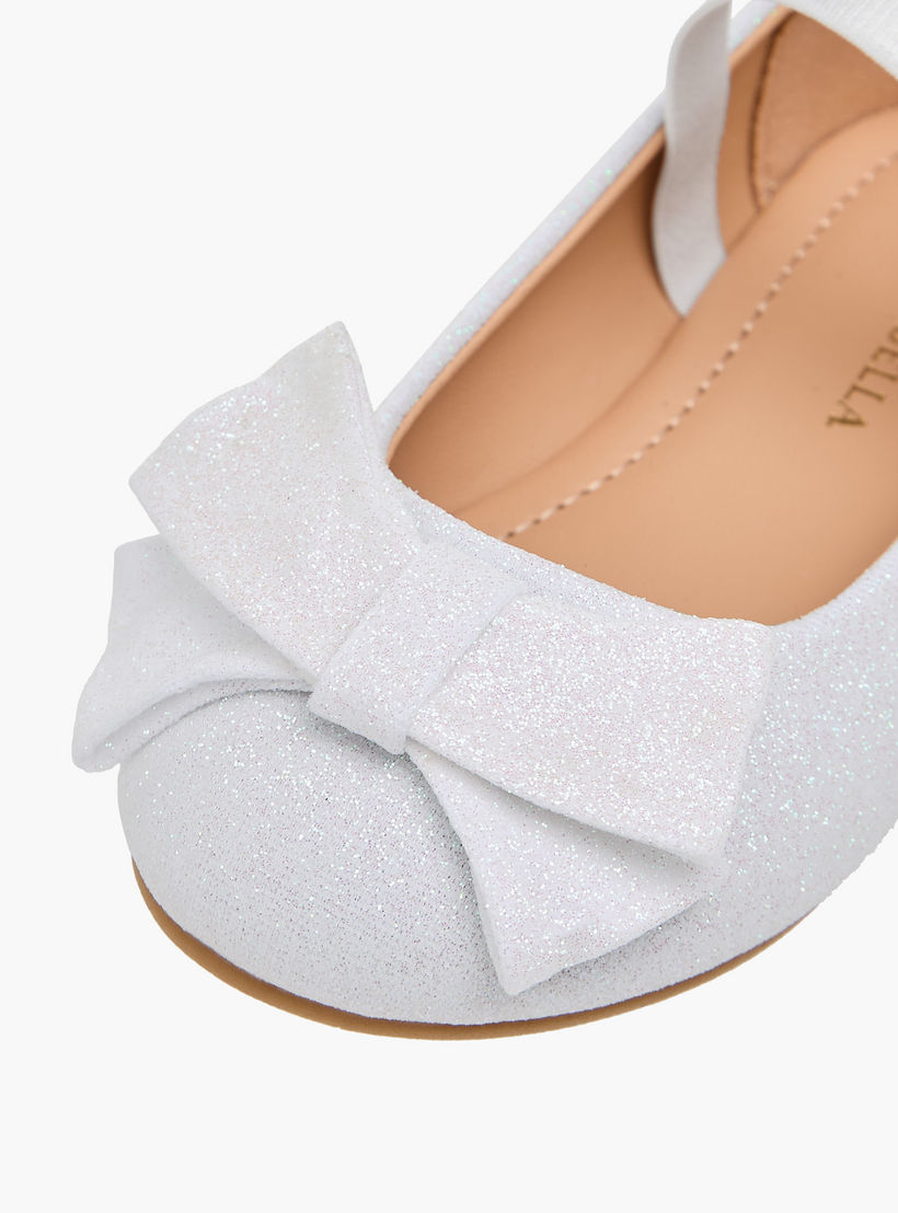 حذاء باليرينا بزينة فيونكة مع حزام مطاطي من فلورا بيلا-girls-shoes-ballerinas-image-6