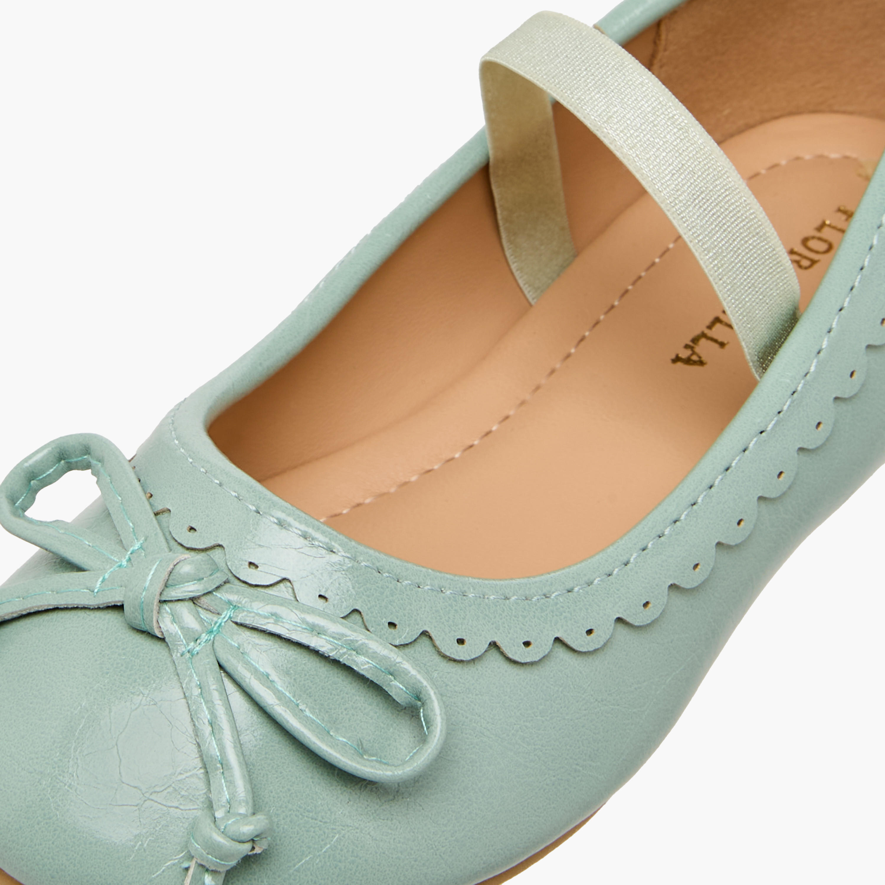 Flora Bella Girls Scallop Detail Elasticated Strap Ballerina Shoes-girls-shoes-ballerinas-image-6